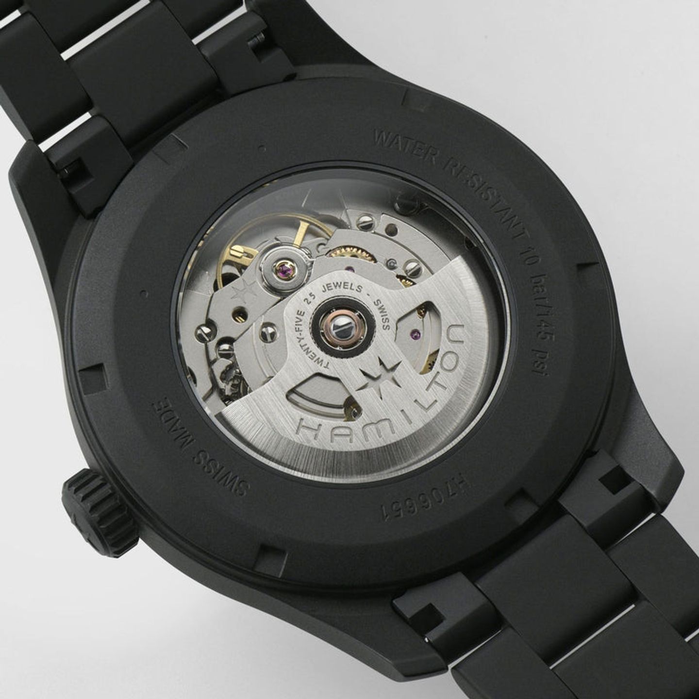 Hamilton Khaki Field H70665130 (2026) - Zwart wijzerplaat 42mm Titanium (3/6)