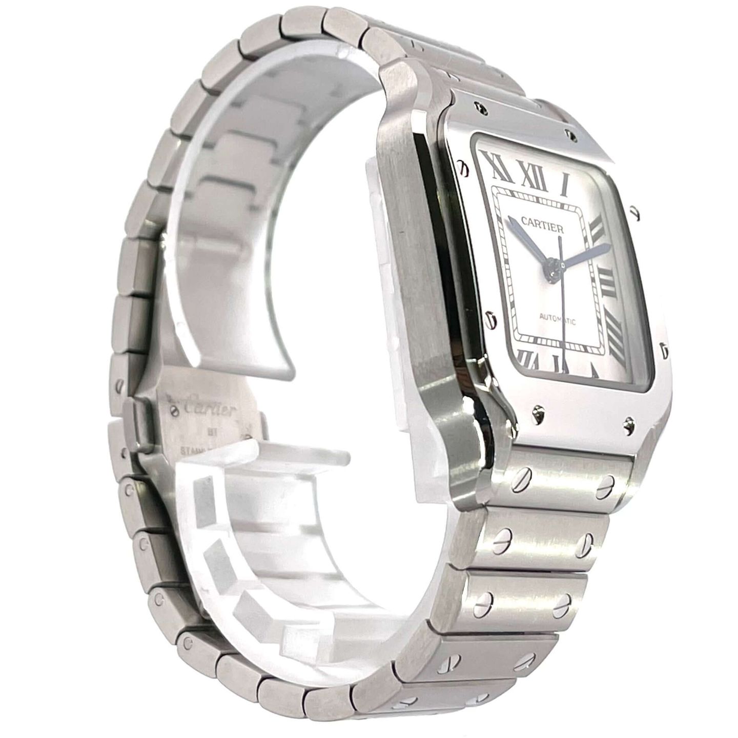 Cartier Santos WSSA0029 (2024) - Silver dial 35 mm Steel case (4/8)