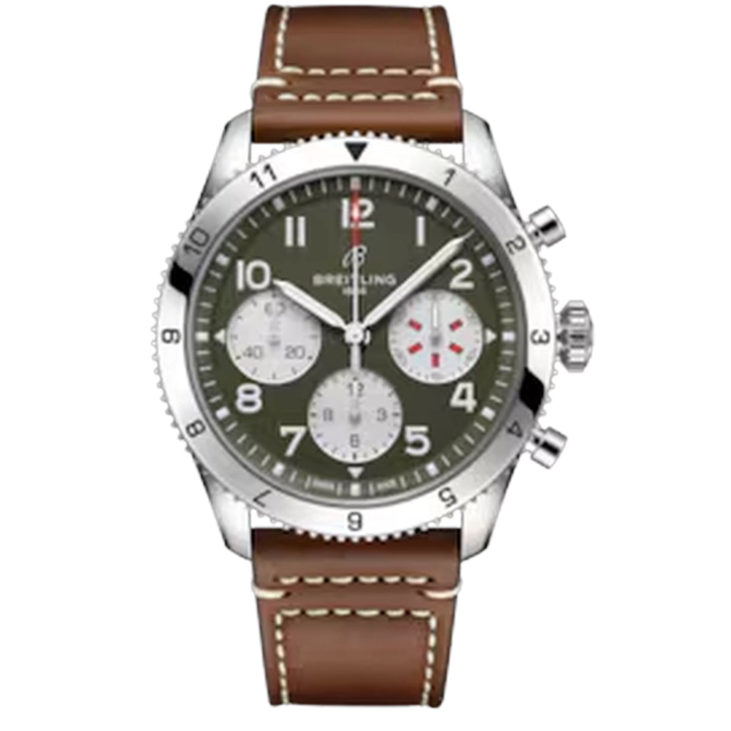Breitling Classic AVI A233802A1L1X1 (2023) - Groen wijzerplaat 42mm Staal (1/1)