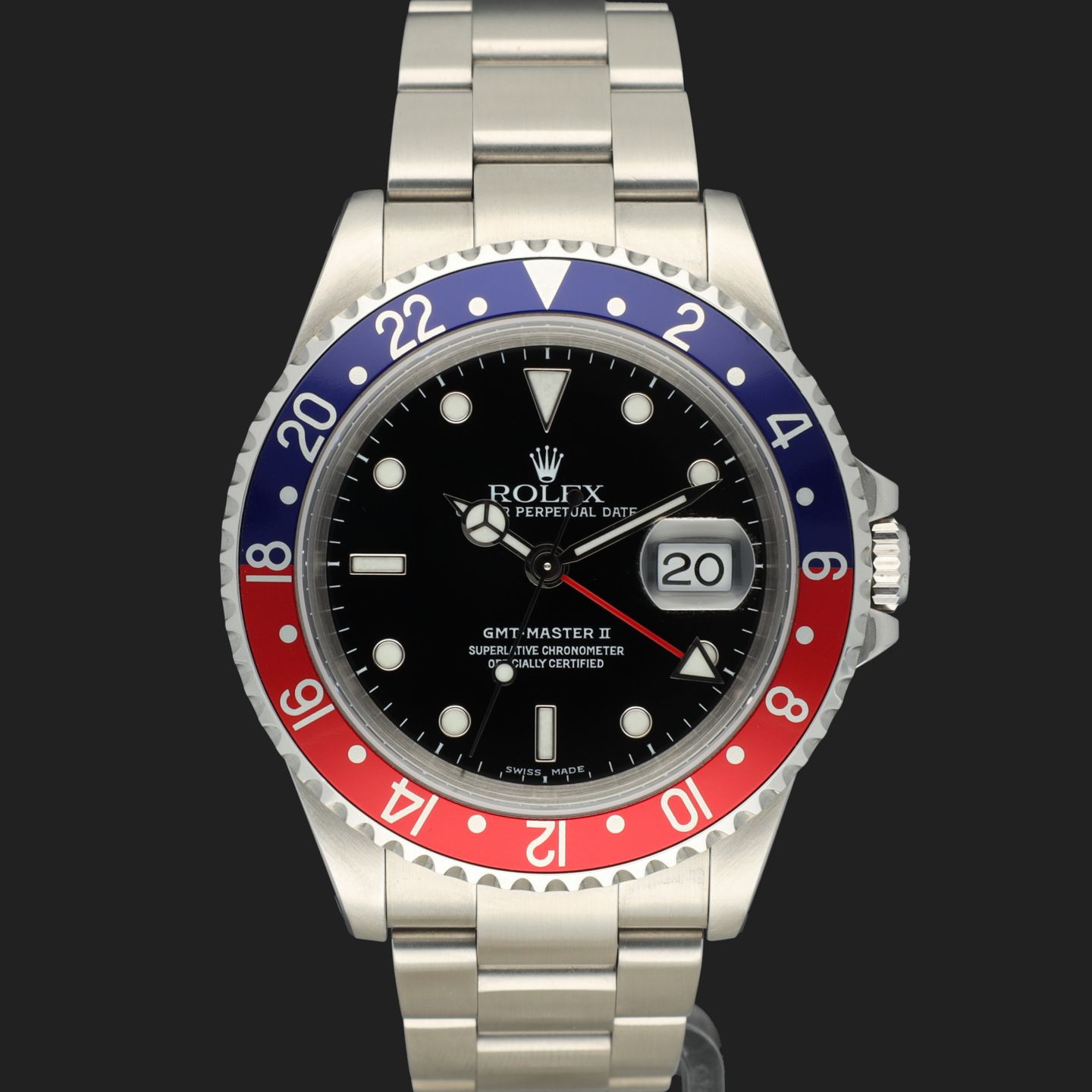 Rolex GMT-Master II 16710 (2002) - Black dial 40 mm Steel case (3/8)