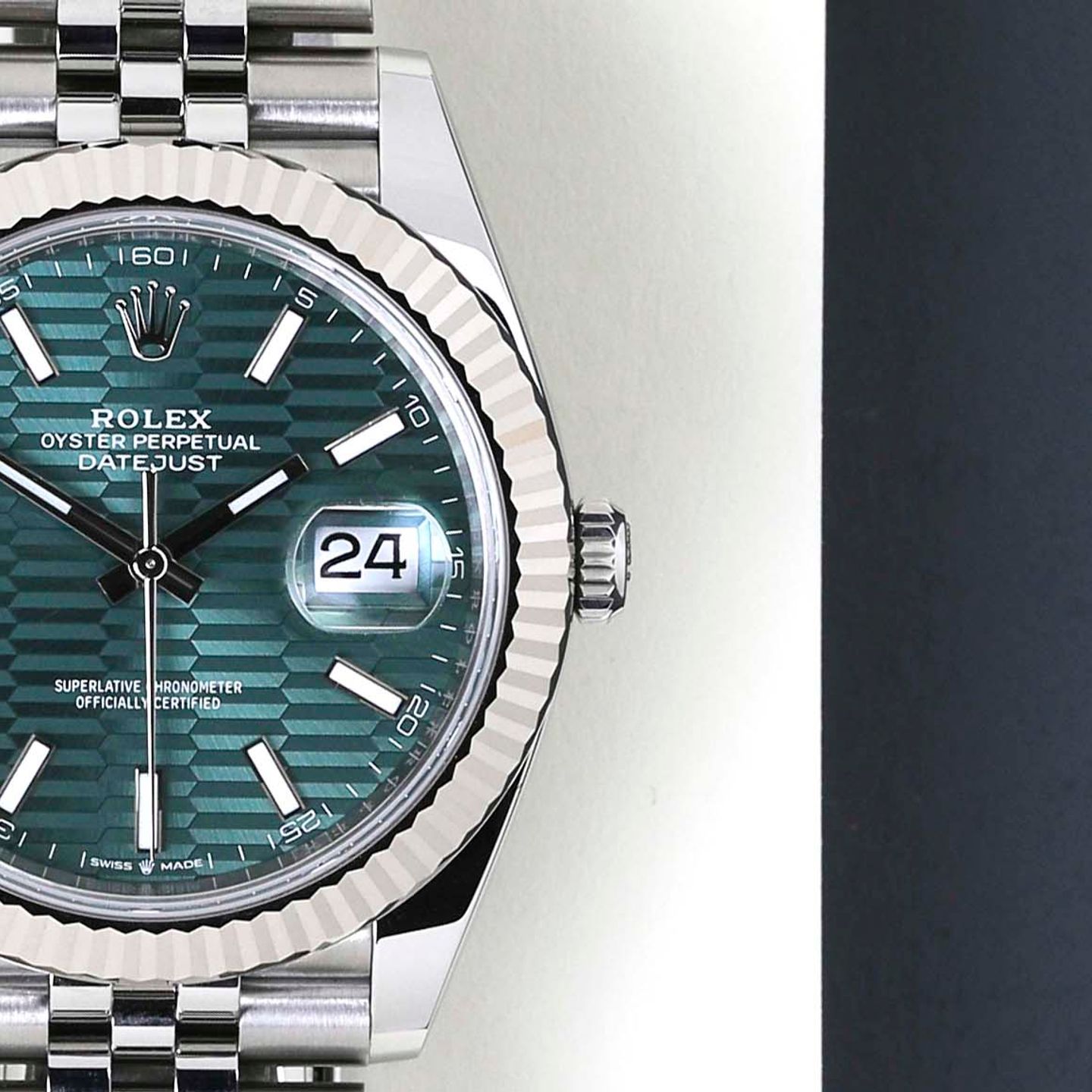 Rolex Datejust 41 126334 (2023) - Groen wijzerplaat 41mm Staal (5/8)