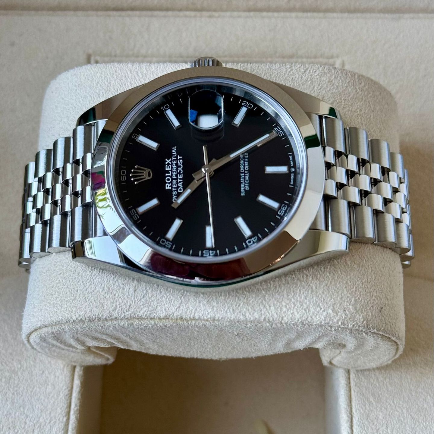 Rolex Datejust 41 126300 (2020) - Zwart wijzerplaat 41mm Staal (5/7)