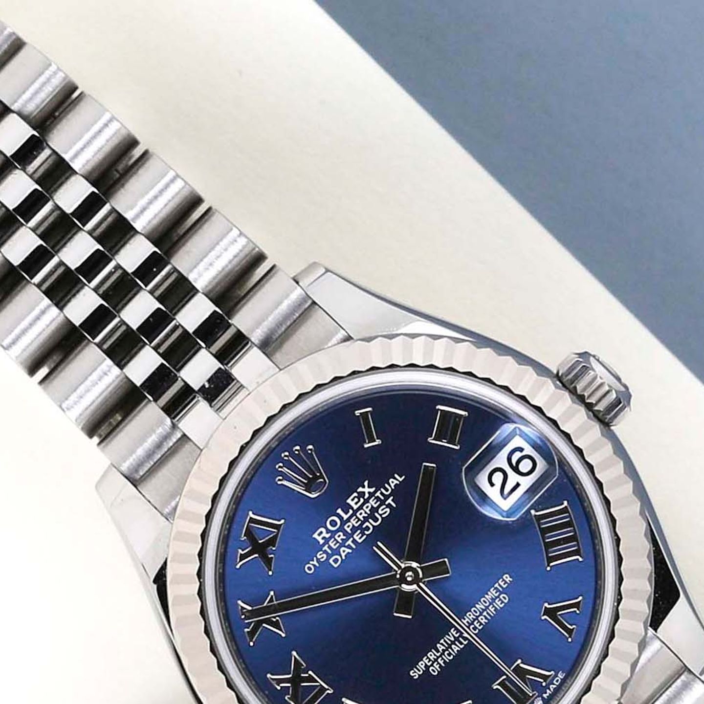 Rolex Datejust 31 278274 (2024) - Blue dial 31 mm Steel case (3/8)