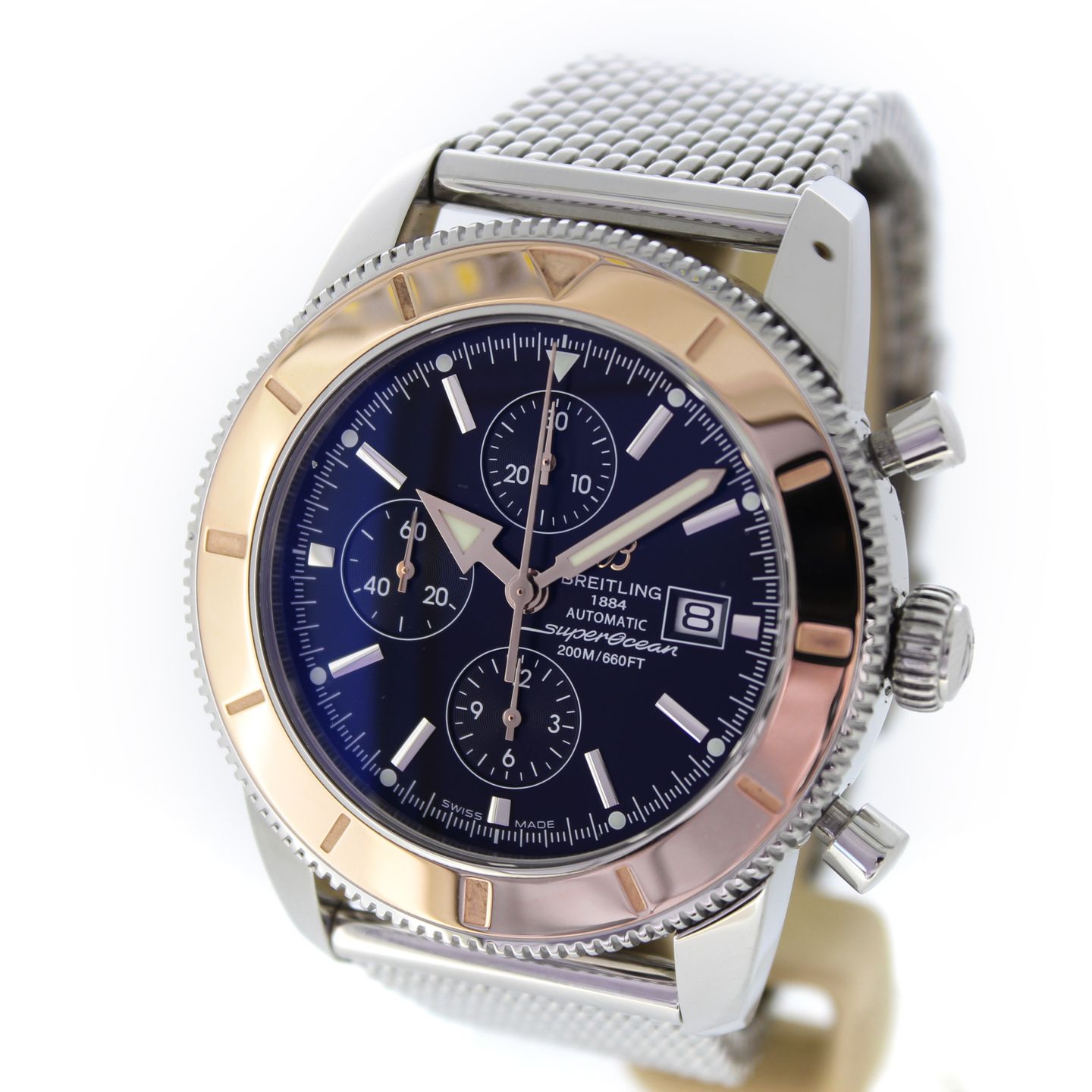 Breitling Superocean Heritage Chronograph U1332012/B908 (2014) - Black dial 46 mm Gold/Steel case (4/7)