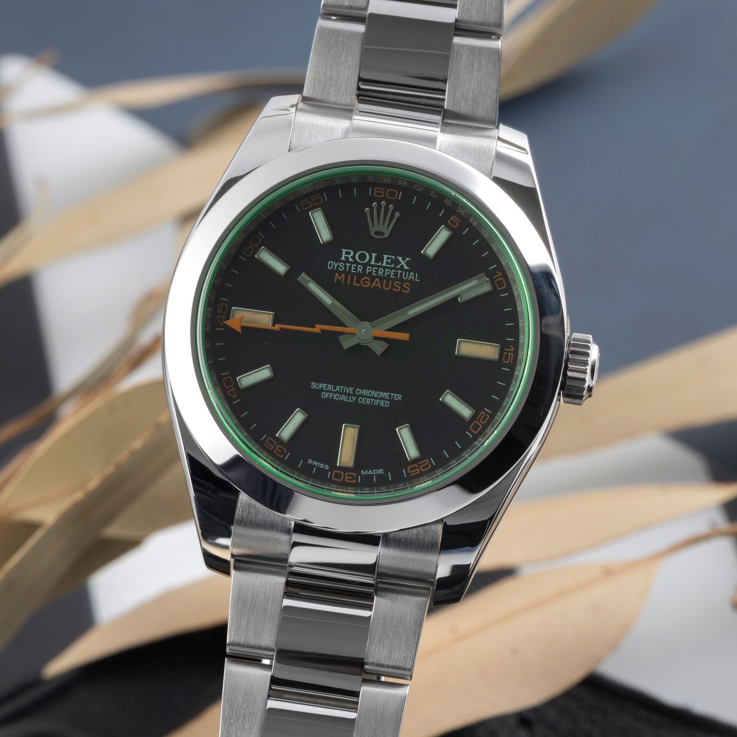 Rolex Milgauss 116400GV (Onbekend (willekeurig serienummer)) - 40mm Staal (3/8)