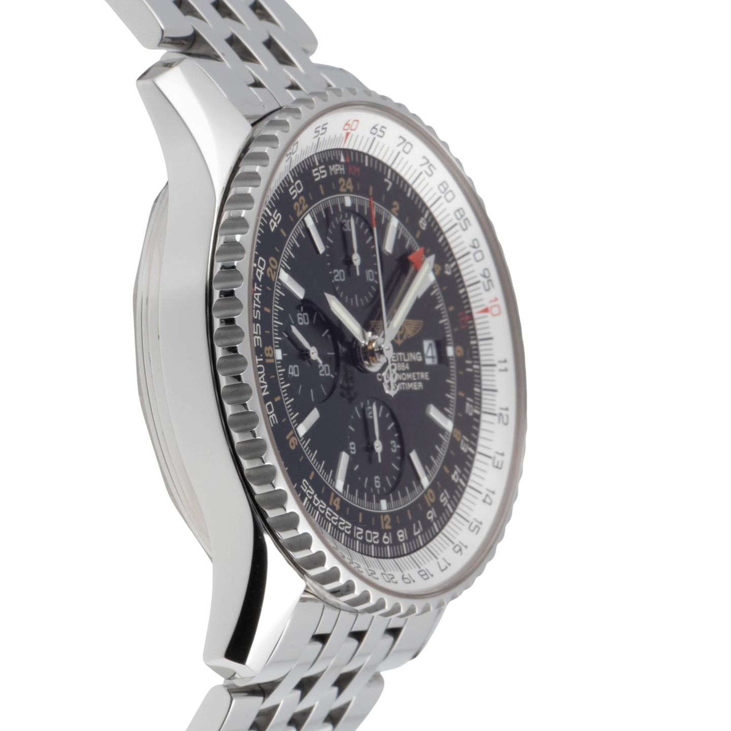 Breitling Navitimer World A24322 (2005) - 46 mm Steel case (7/8)
