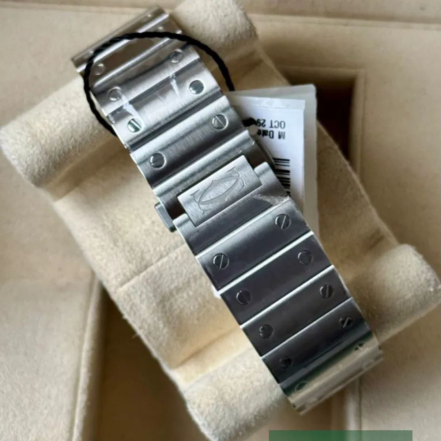 Cartier Santos WSSA0062 (2026) - Green dial 40 mm Steel case (6/7)