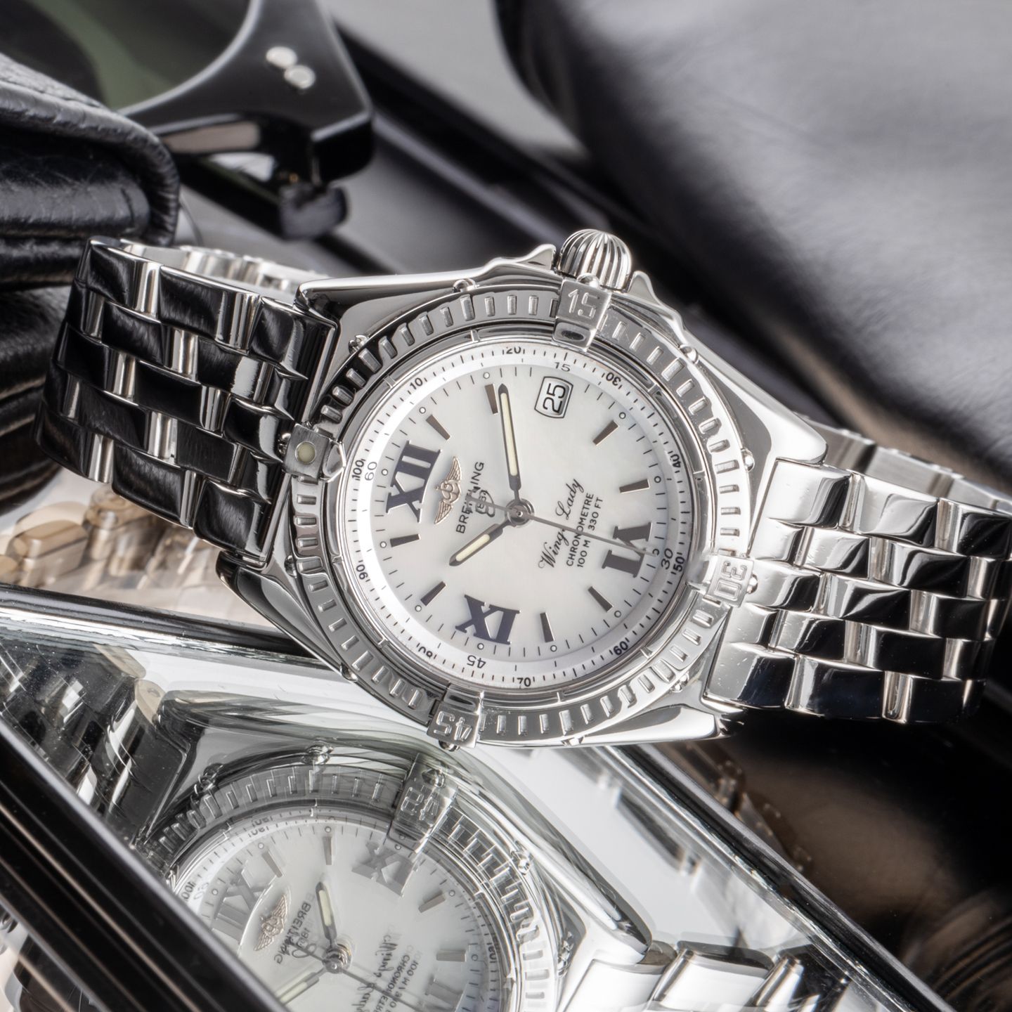 Breitling Wings Lady A67350 (2001) - 31mm Staal (2/8)