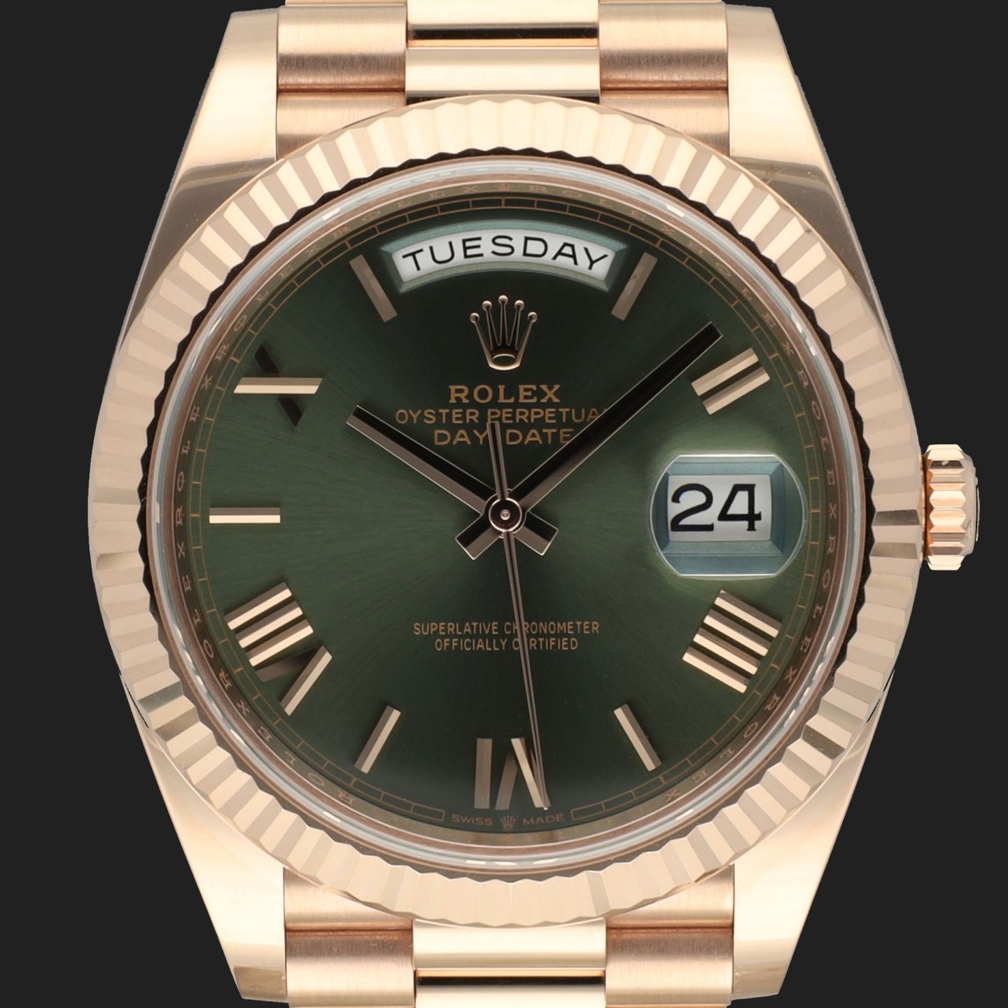 Rolex Day-Date 40 228235 (2019) - 40 mm Rose Gold case (2/8)