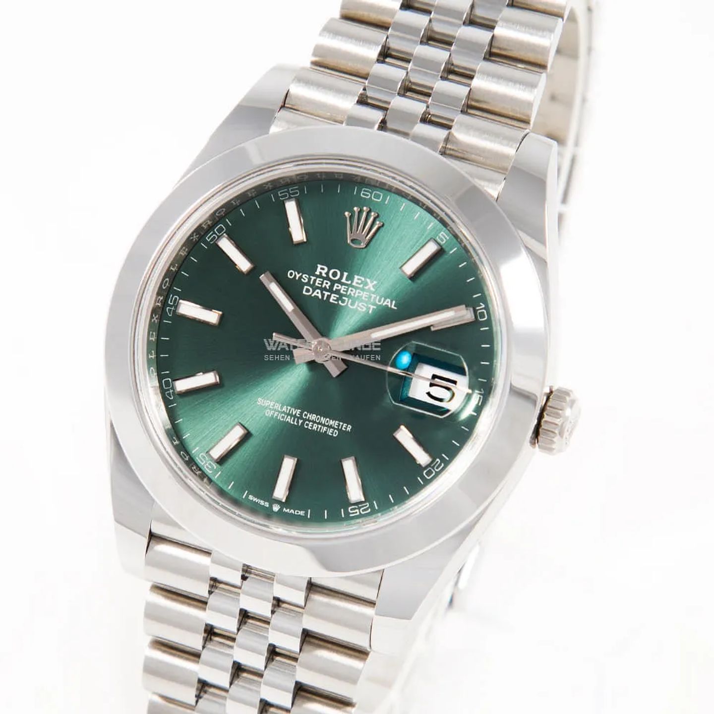 Rolex Datejust 41 126300 (2025) - Green dial 41 mm Steel case (1/8)