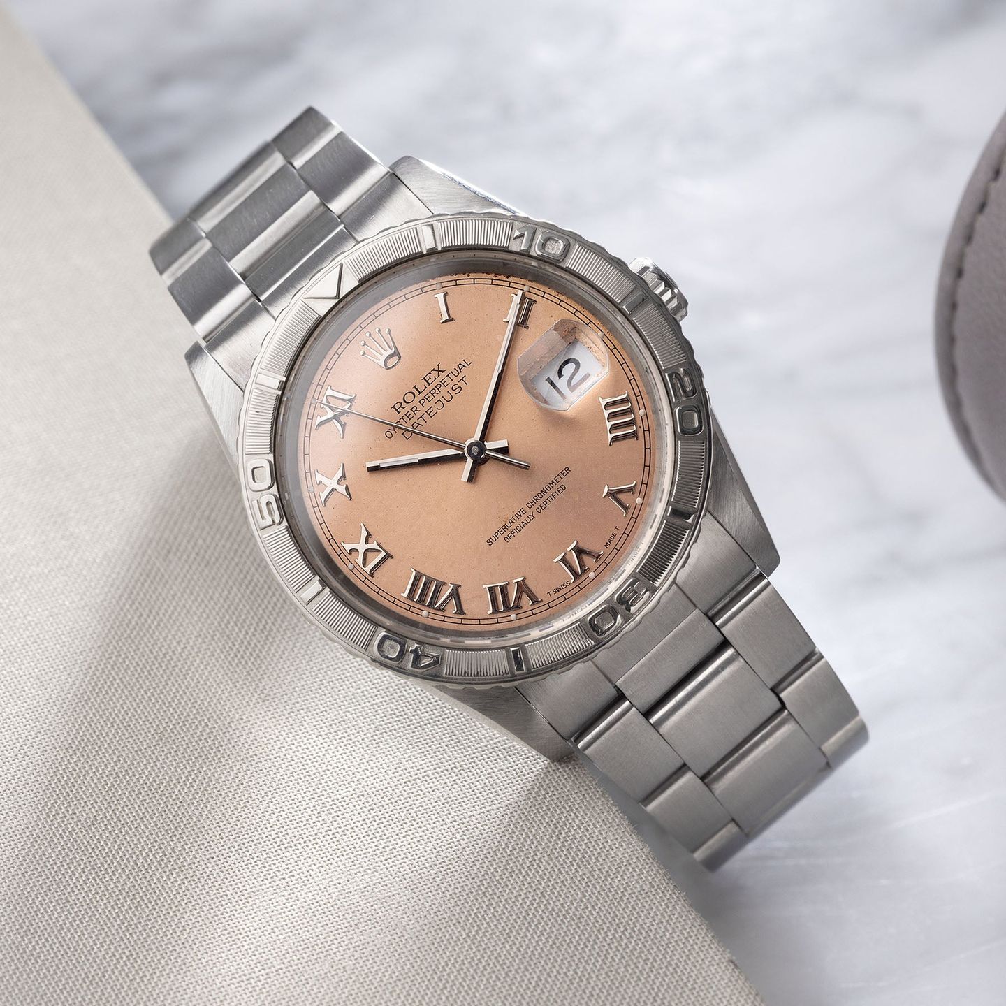 Rolex Datejust Turn-O-Graph 16264 (1990) - Pink dial 36 mm Steel case (2/7)