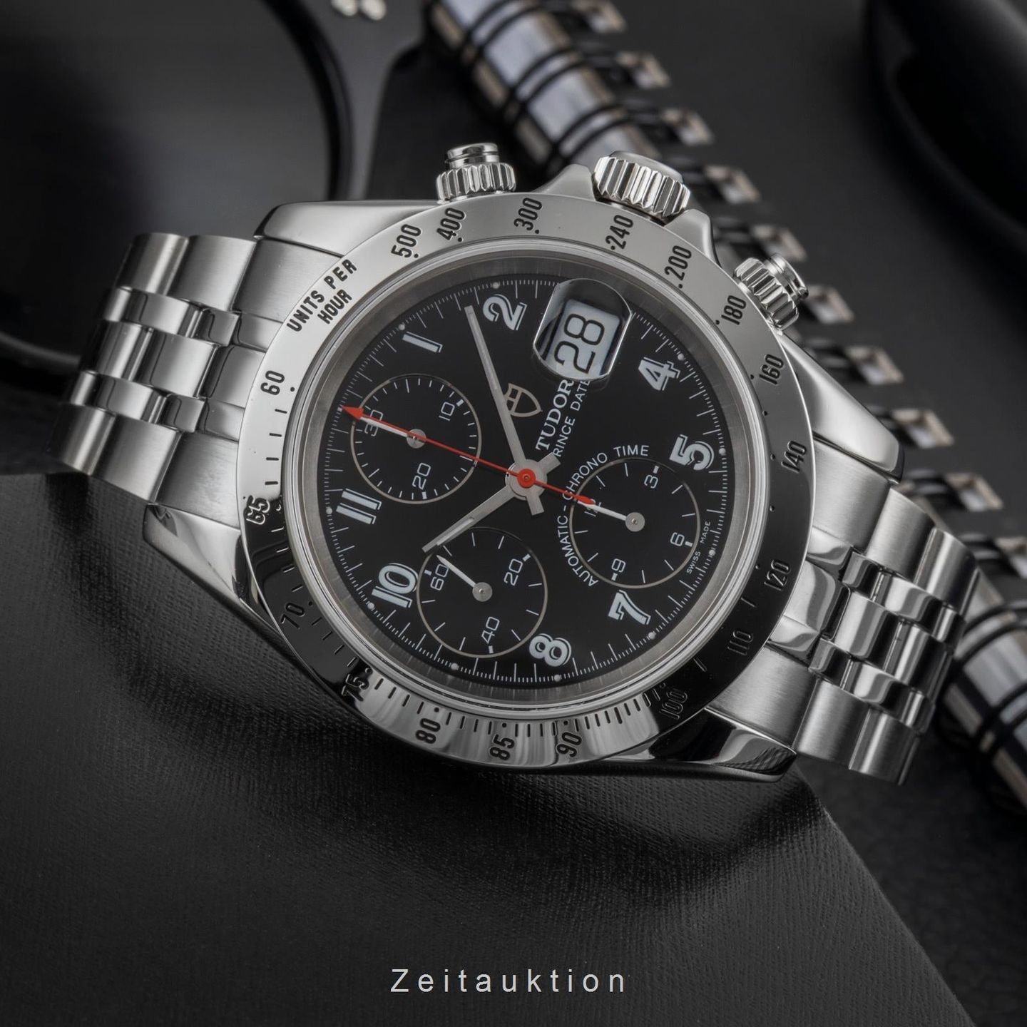 Tudor Prince Date 79280P (2002) - Black dial 39 mm Steel case (2/8)