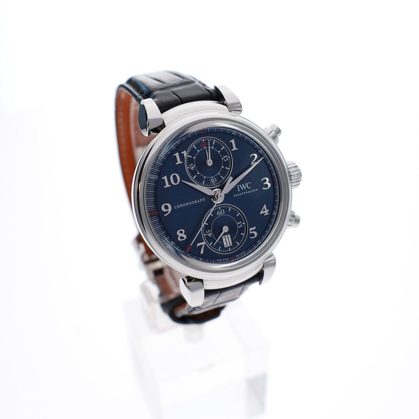 IWC Da Vinci Chronograph IW393402 (Unknown (random serial)) - Blue dial 42 mm Steel case (4/8)