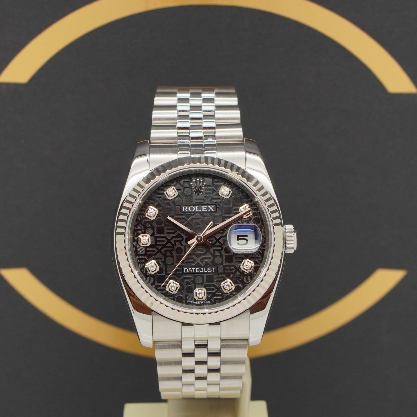 Rolex Datejust 36 116234 (2011) - Black dial 36 mm Steel case (1/7)