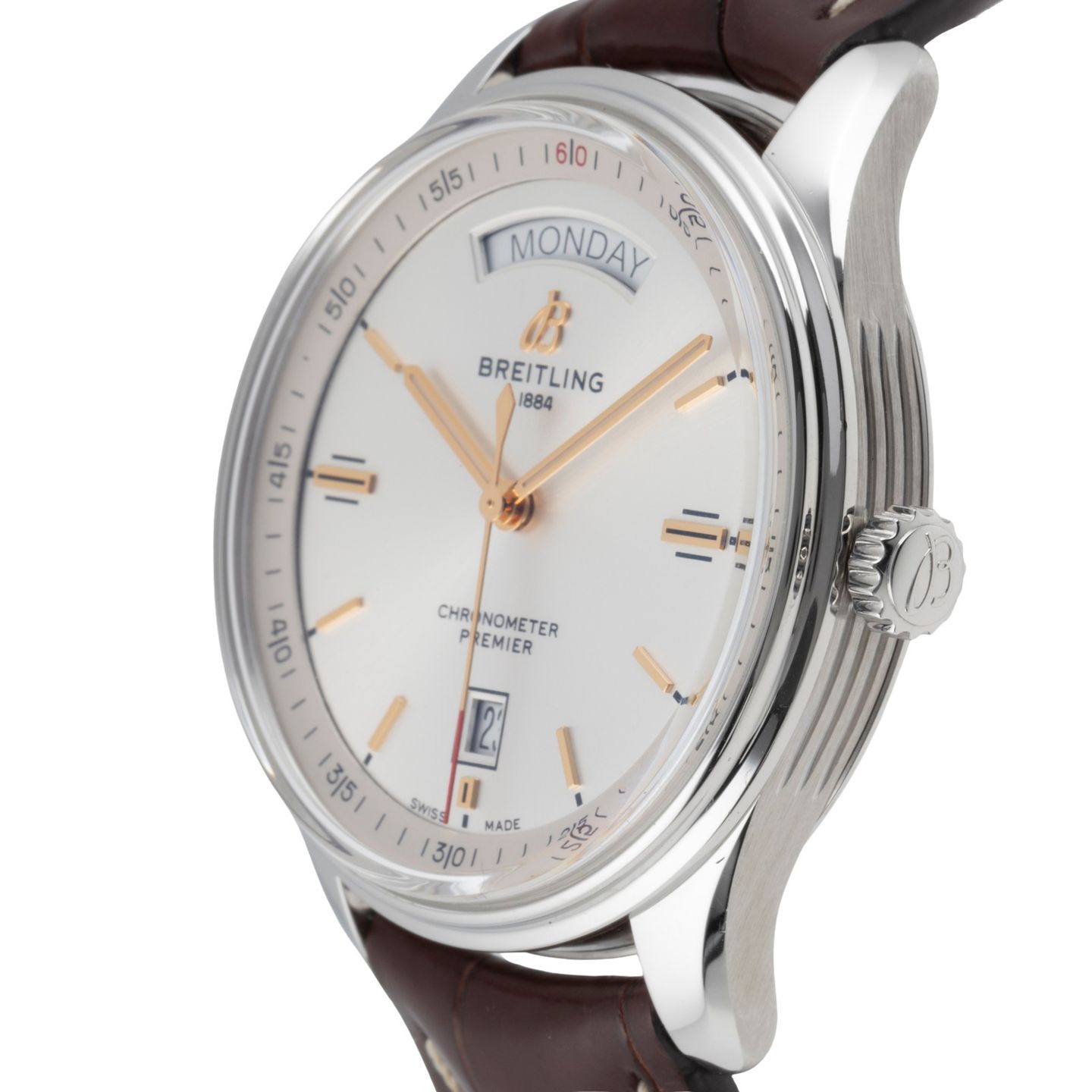 Breitling Premier Automatic 40 A45340211G1P2 (Unknown (random serial)) - Silver dial 40 mm Steel case (6/8)