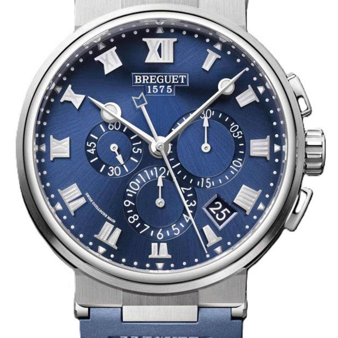 Breguet Marine 5527TI/Y1/5WV (2026) - Blauw wijzerplaat 42mm Titanium (1/1)