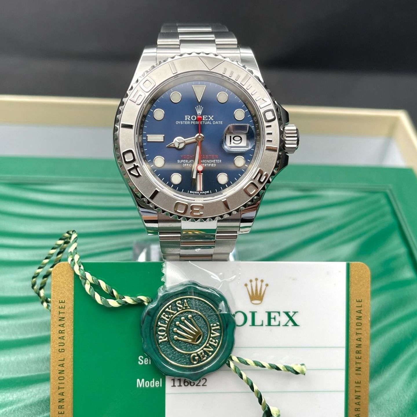 Rolex Yacht-Master 40 116622 (2019) - Blauw wijzerplaat 40mm Staal (7/8)