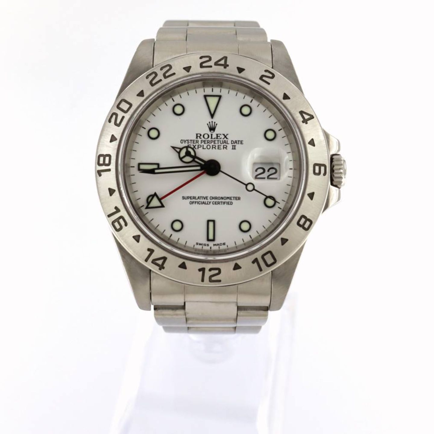 Rolex Explorer II 16570 (2002) - 40mm Staal (1/5)
