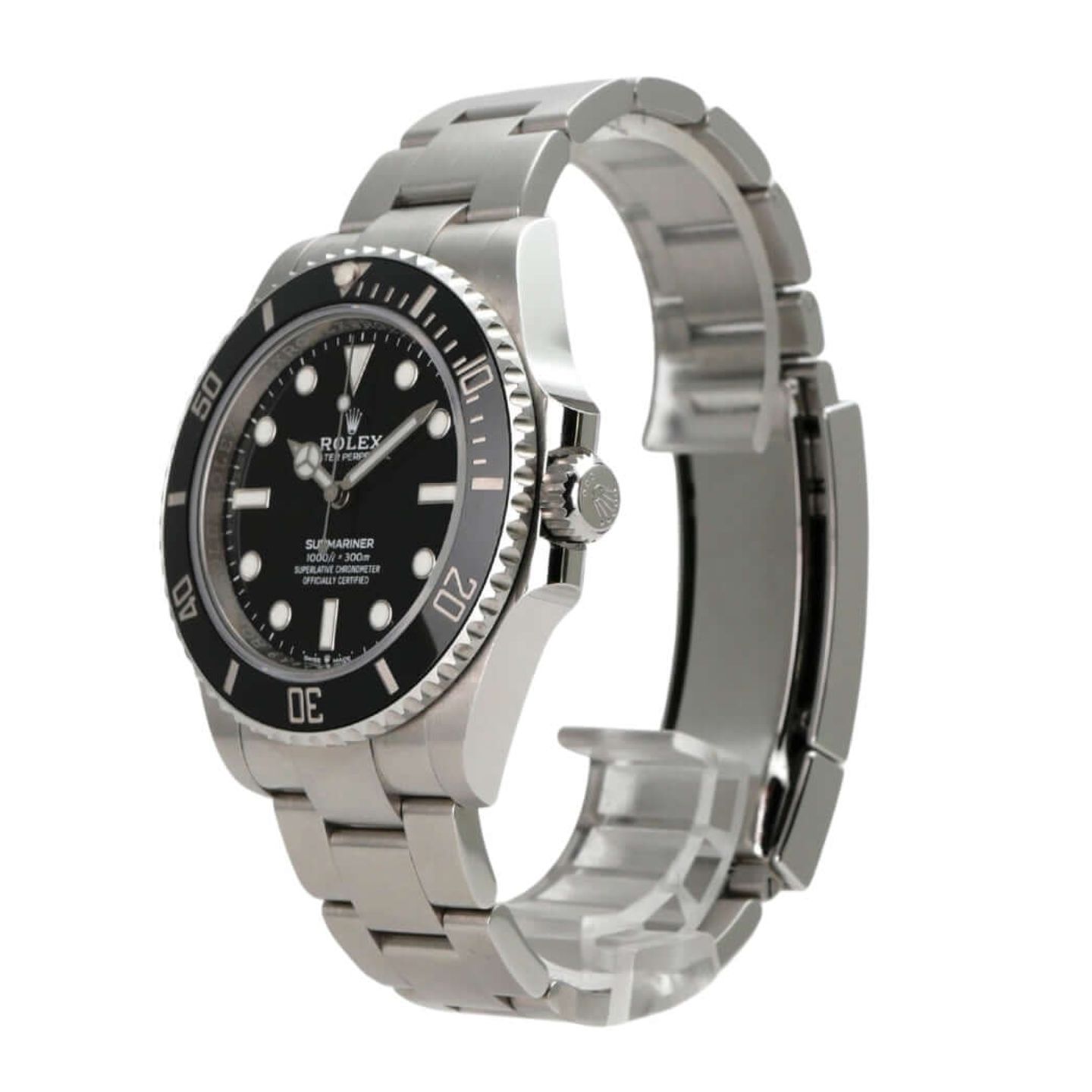 Rolex Submariner No Date 124060 (2021) - Zwart wijzerplaat 41mm Staal (3/8)