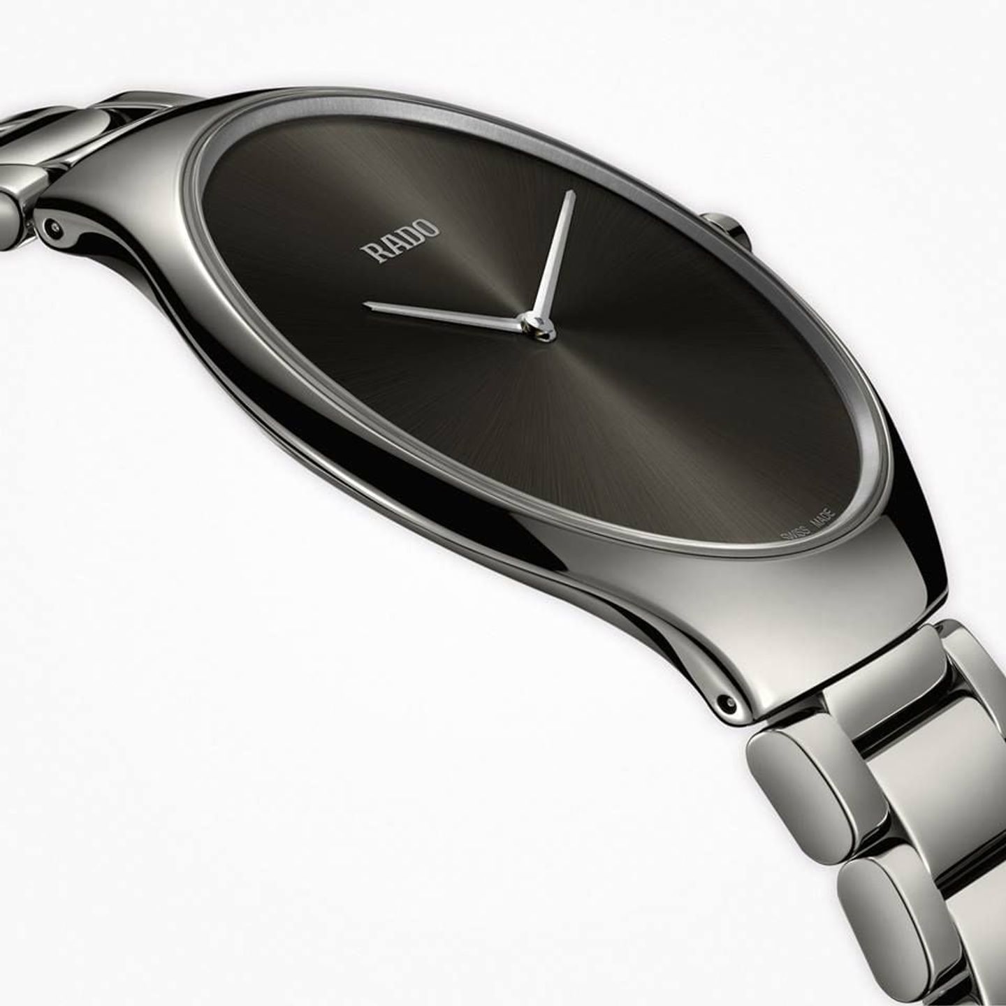 Rado True Thinline R27741182 (2024) - Zwart wijzerplaat 39mm Keramiek (3/3)