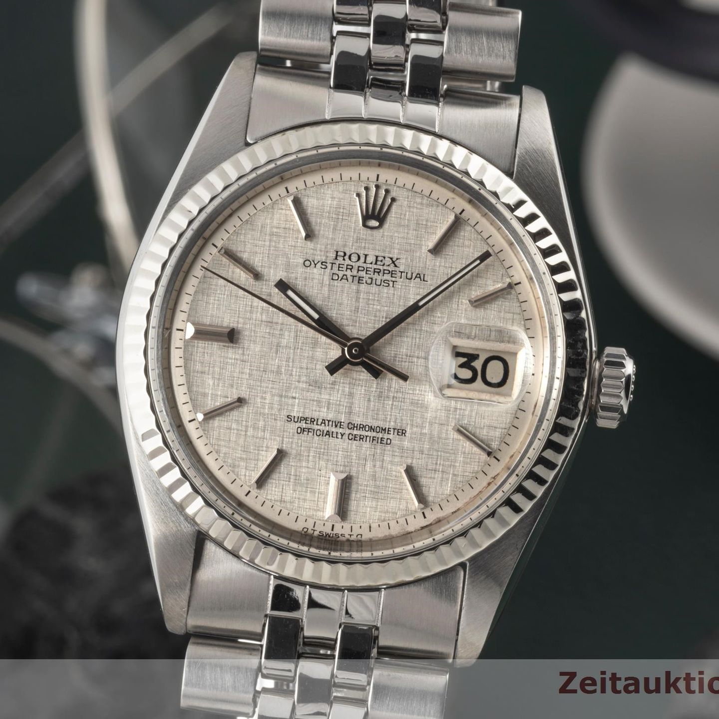Rolex Datejust 1601 (1972) - Silver dial 36 mm White Gold case (3/8)