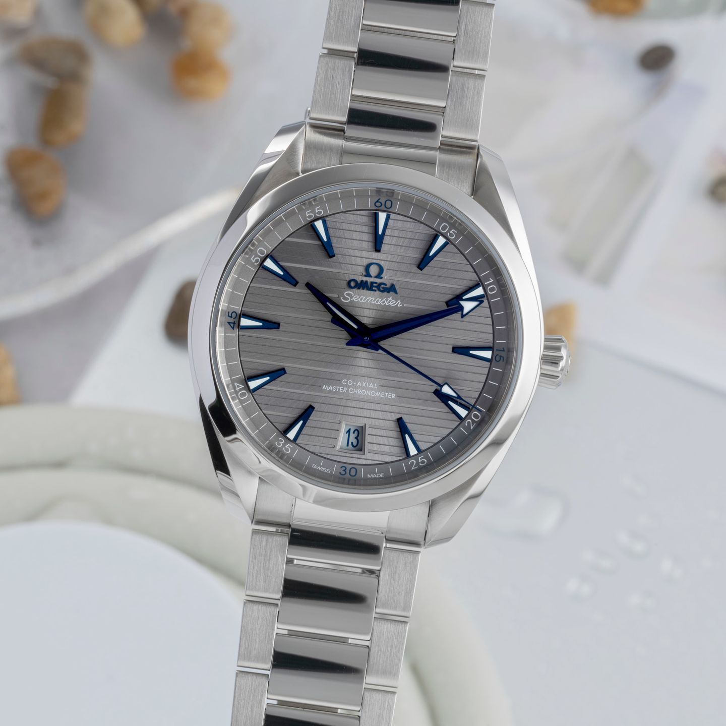 Omega Seamaster Aqua Terra 220.10.41.21.06.001 (Onbekend (willekeurig serienummer)) - Grijs wijzerplaat 41mm Staal (3/8)