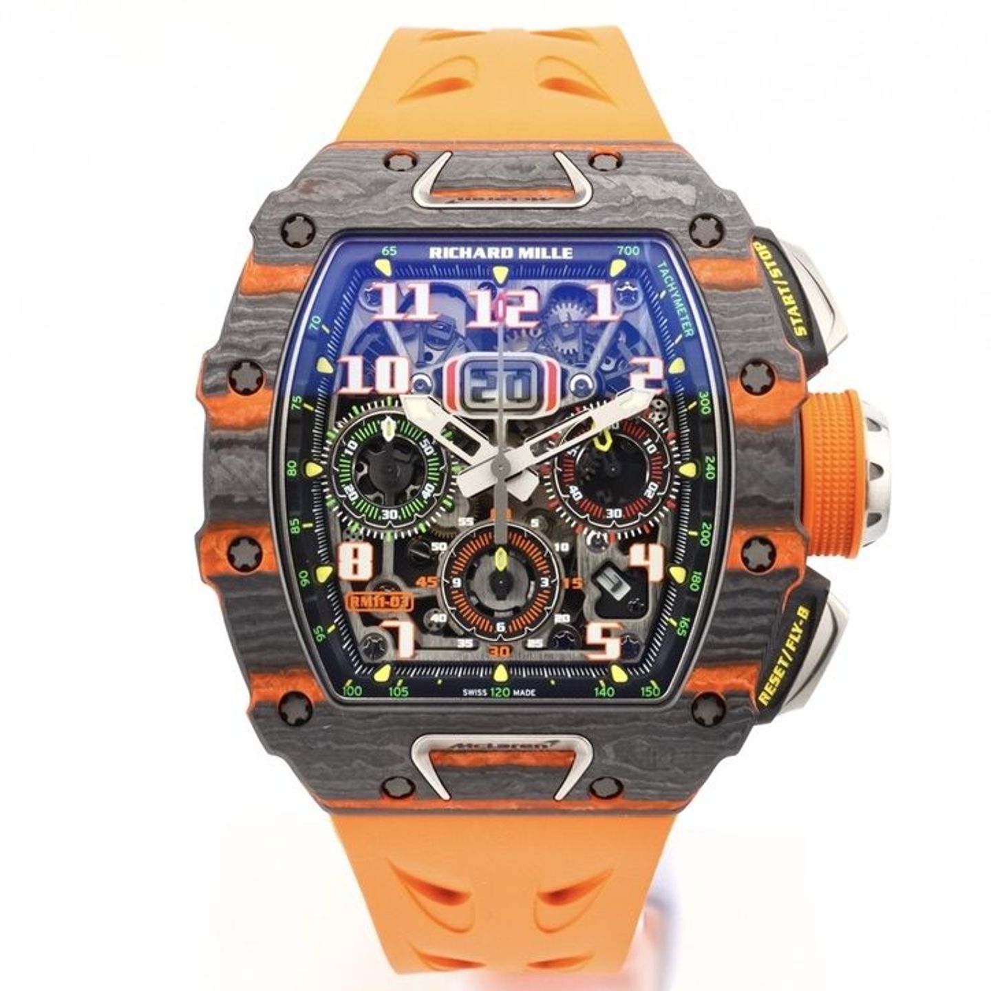 Richard Mille RM 011 RM11-03 (2018) - Transparant wijzerplaat 45mm Carbon (1/1)