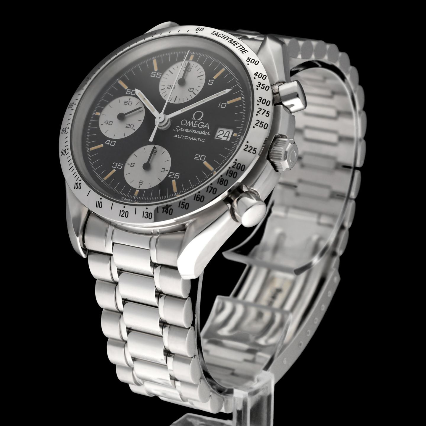 Omega Speedmaster Date 3511.50.00 (1996) - Black dial 39 mm Steel case (6/8)