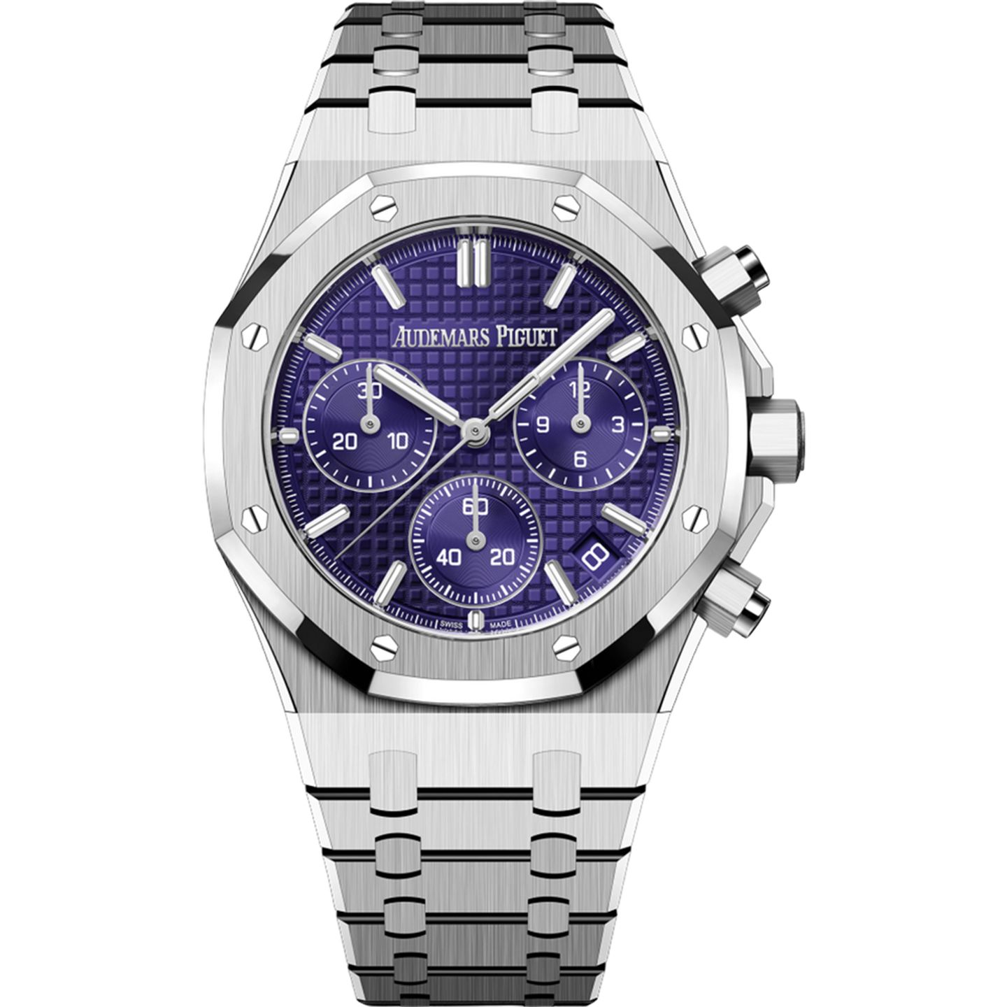 Audemars Piguet Royal Oak Chronograph 26240BC.OO.1320BC.01 (2024) - Purple dial 41 mm White Gold case (1/1)