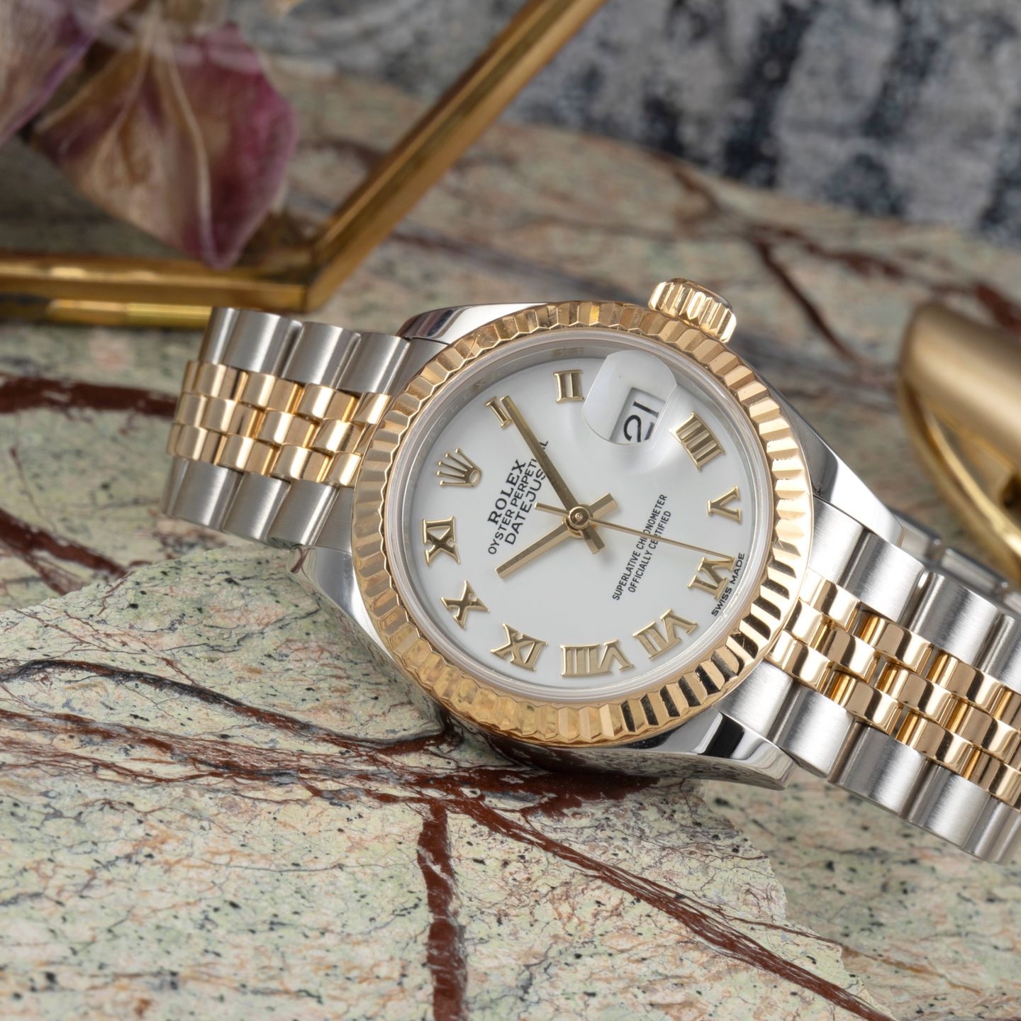 Rolex Lady-Datejust 279173 (2018) - 28mm Goud/Staal (2/8)