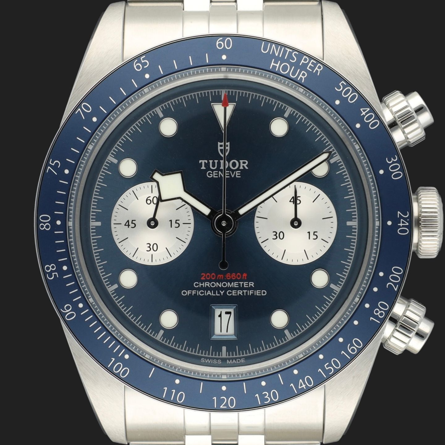 Tudor Black Bay Chrono 79360N (2024) - Roze wijzerplaat 41mm Staal (2/8)