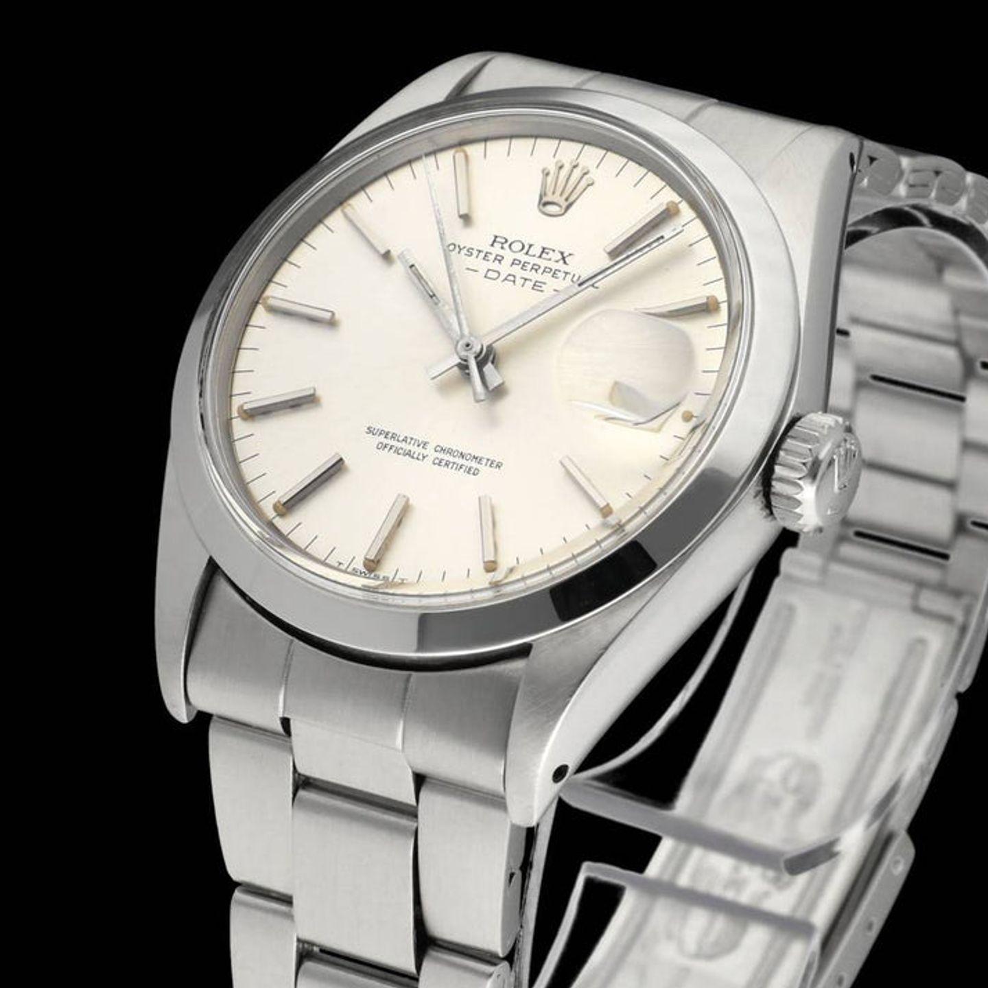 Rolex Oyster Perpetual Date 1500 (1971) - Silver dial 34 mm Steel case (6/7)