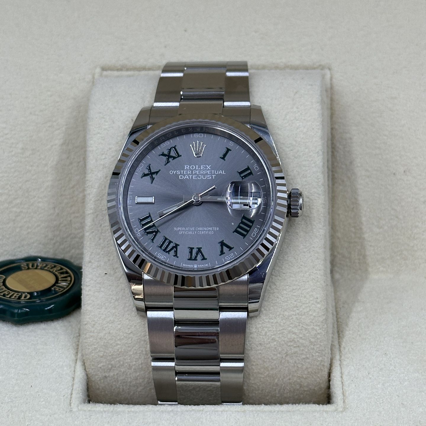 Rolex Datejust 36 126234 (2024) - Grey dial 36 mm Steel case (4/8)