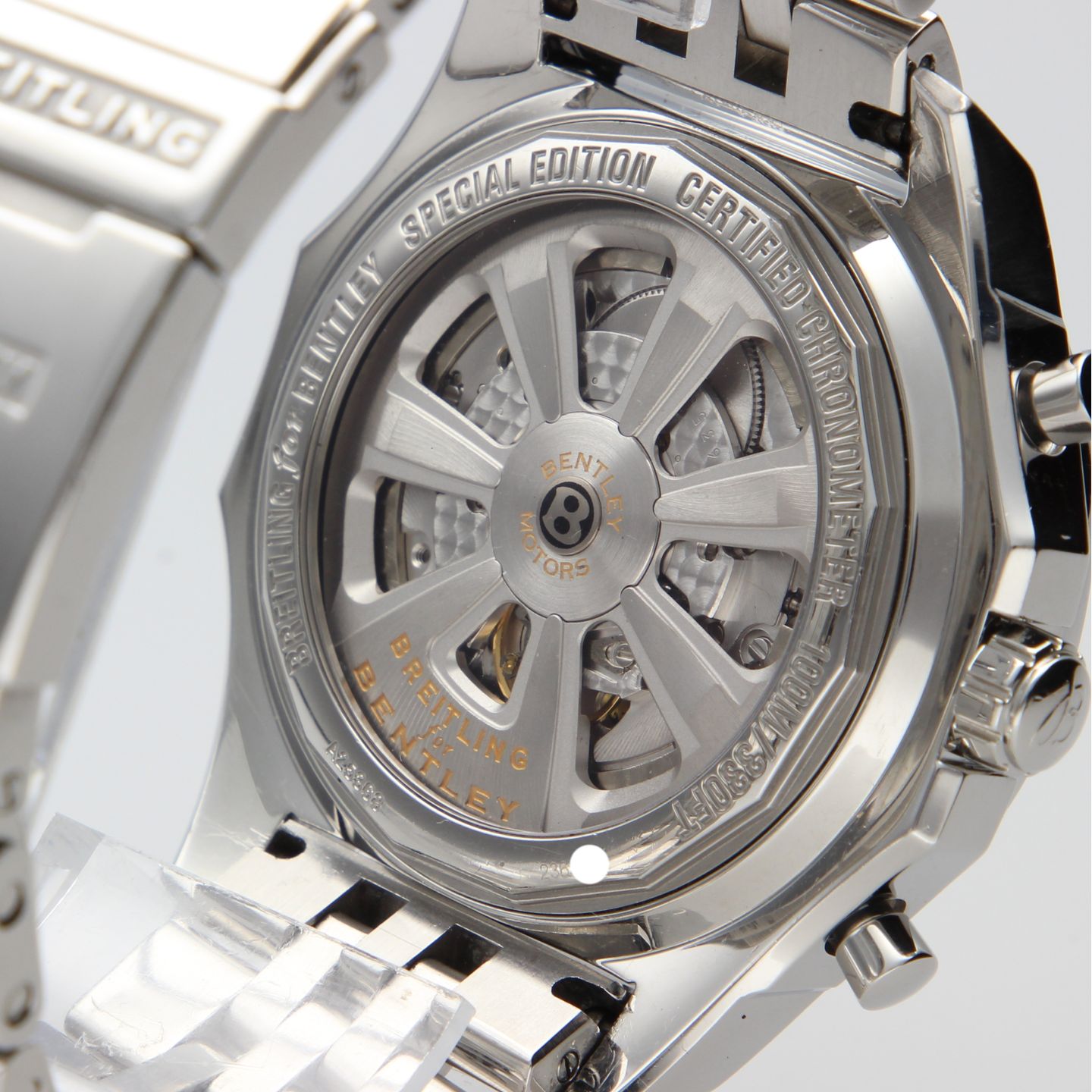 Breitling for Bentley A25368 (2012) - White dial 49 mm Steel case (7/8)