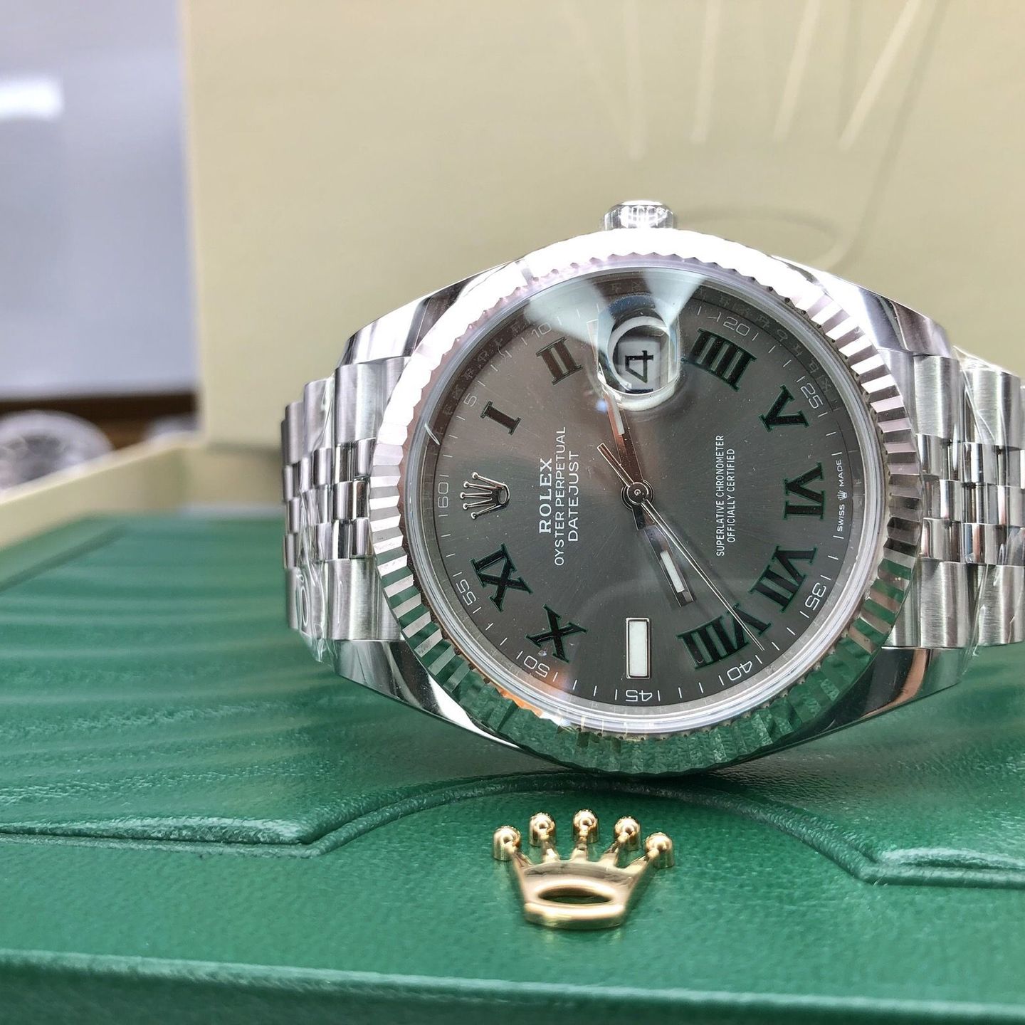 Rolex Datejust 41 126334 (Unknown (random serial)) - Grey dial 41 mm Steel case (3/8)