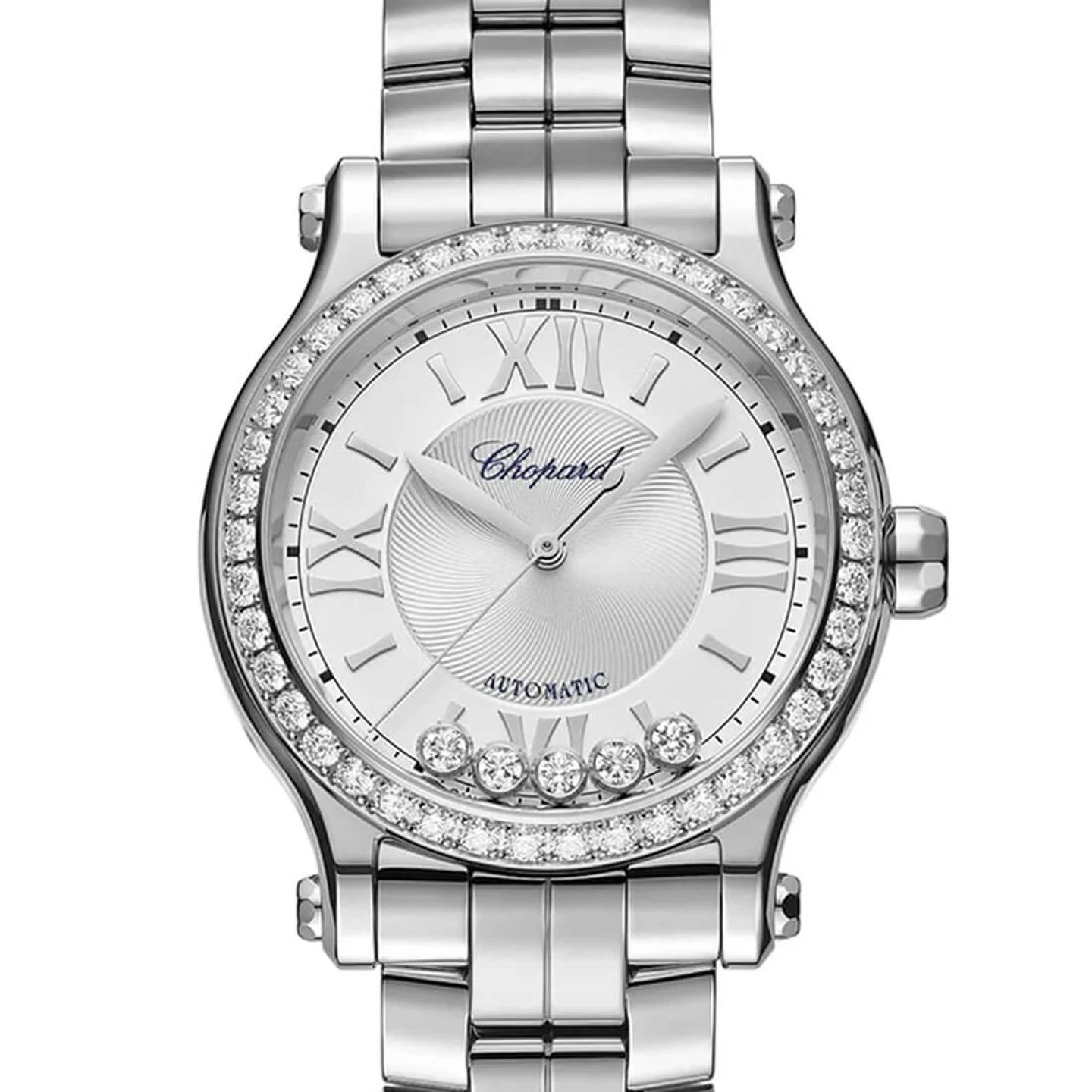 Chopard Happy Sport 278608-3004 (2024) - Silver dial 33 mm Steel case (2/3)