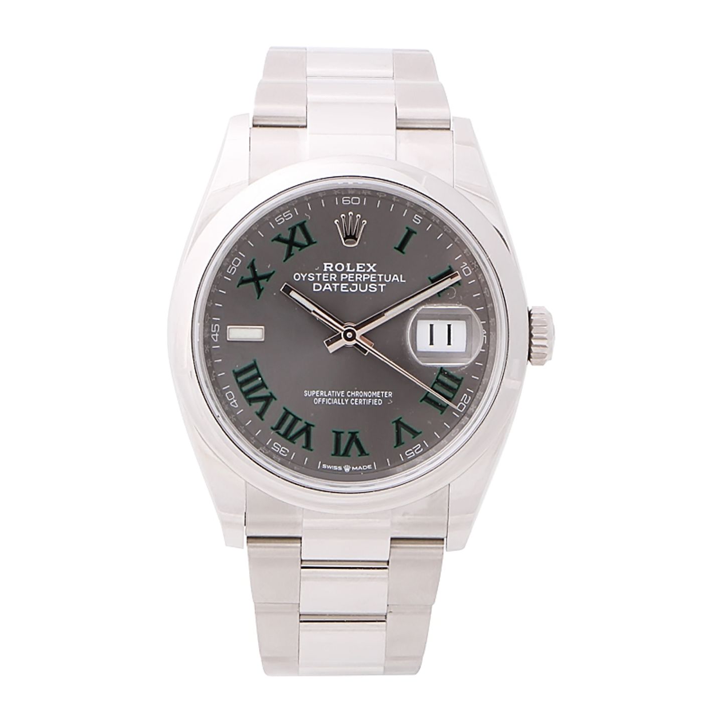 Rolex Datejust 36 126200 (2025) - Grijs wijzerplaat 36mm Staal (1/4)
