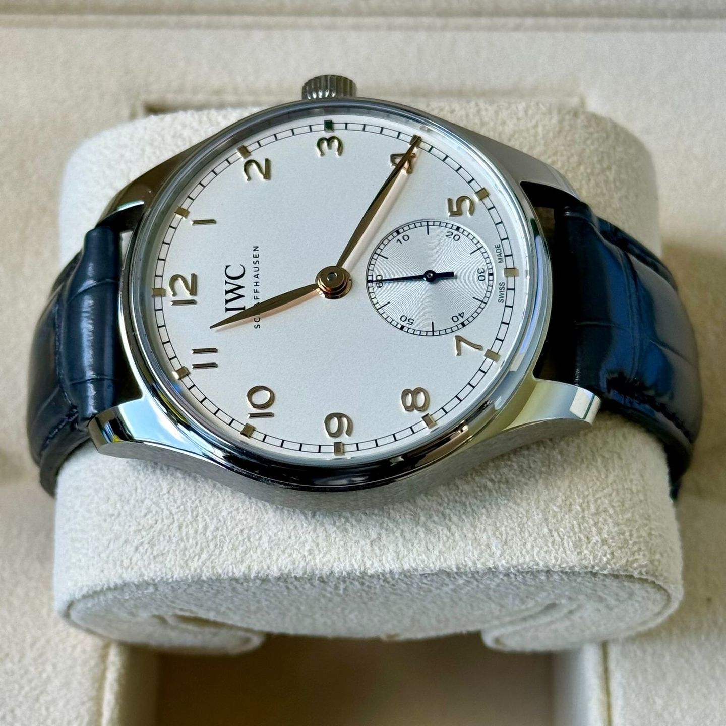 IWC Portuguese Automatic IW358303 (2023) - Zilver wijzerplaat 40mm Staal (5/7)