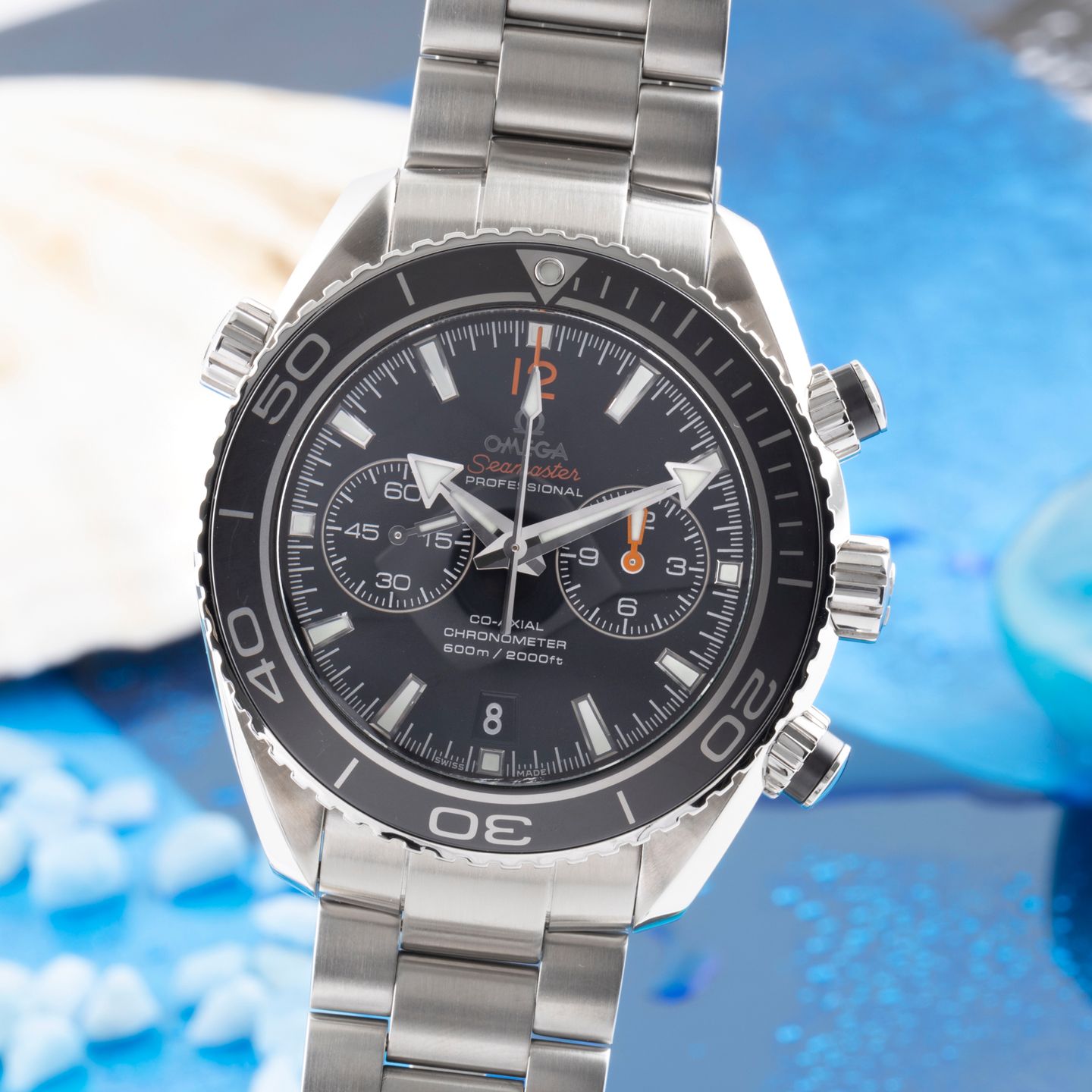 Omega Seamaster Planet Ocean Chronograph 232.30.46.51.01.003 (Onbekend (willekeurig serienummer)) - Zwart wijzerplaat 46mm Staal (3/8)