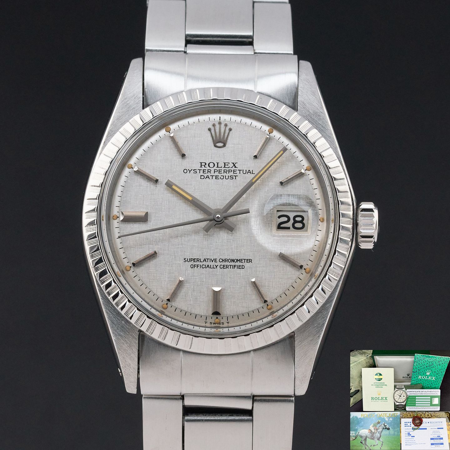 Rolex Datejust 1603 (1973) - Silver dial 36 mm Steel case (1/8)