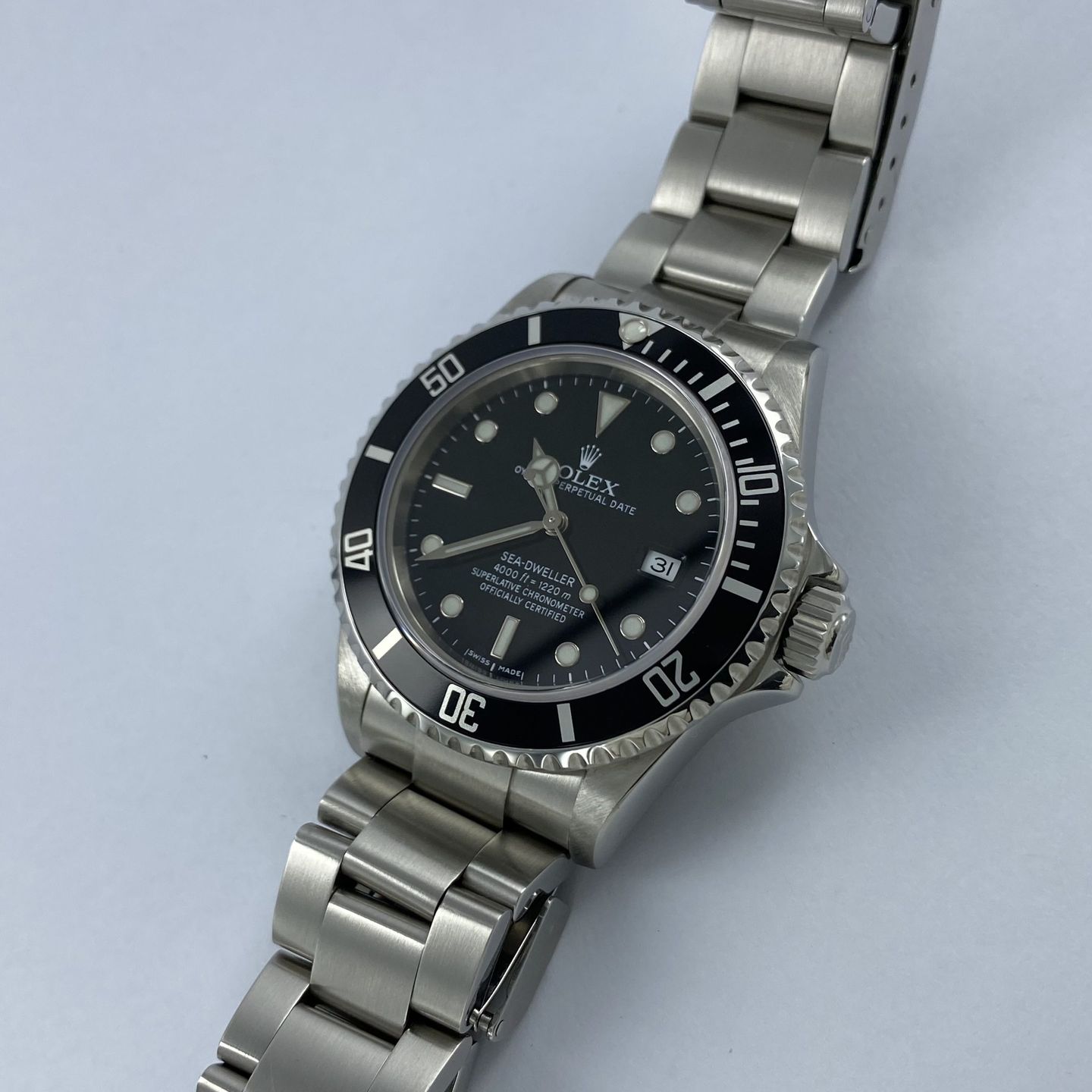 Rolex Sea-Dweller 4000 16600 (2008) - Zwart wijzerplaat 40mm Staal (5/7)