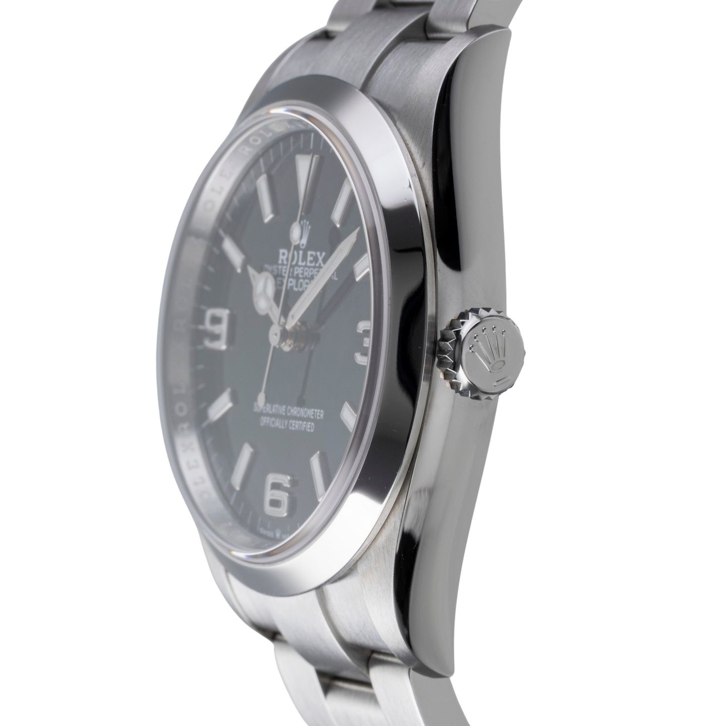 Rolex Explorer 124270 (Onbekend (willekeurig serienummer)) - Zwart wijzerplaat 36mm Staal (6/8)