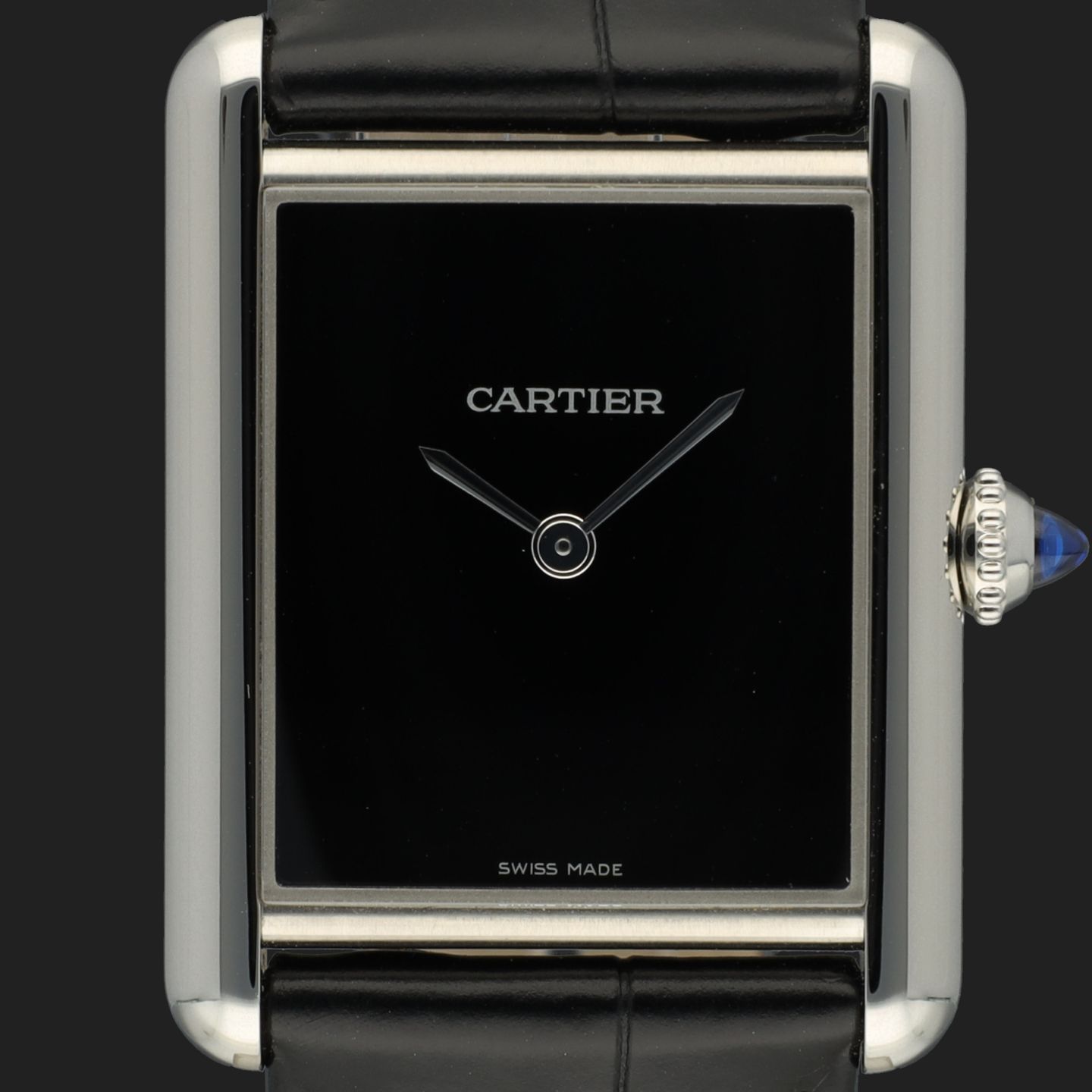 Cartier Tank WSTA0072 (2024) - Black dial 34 mm Steel case (2/8)