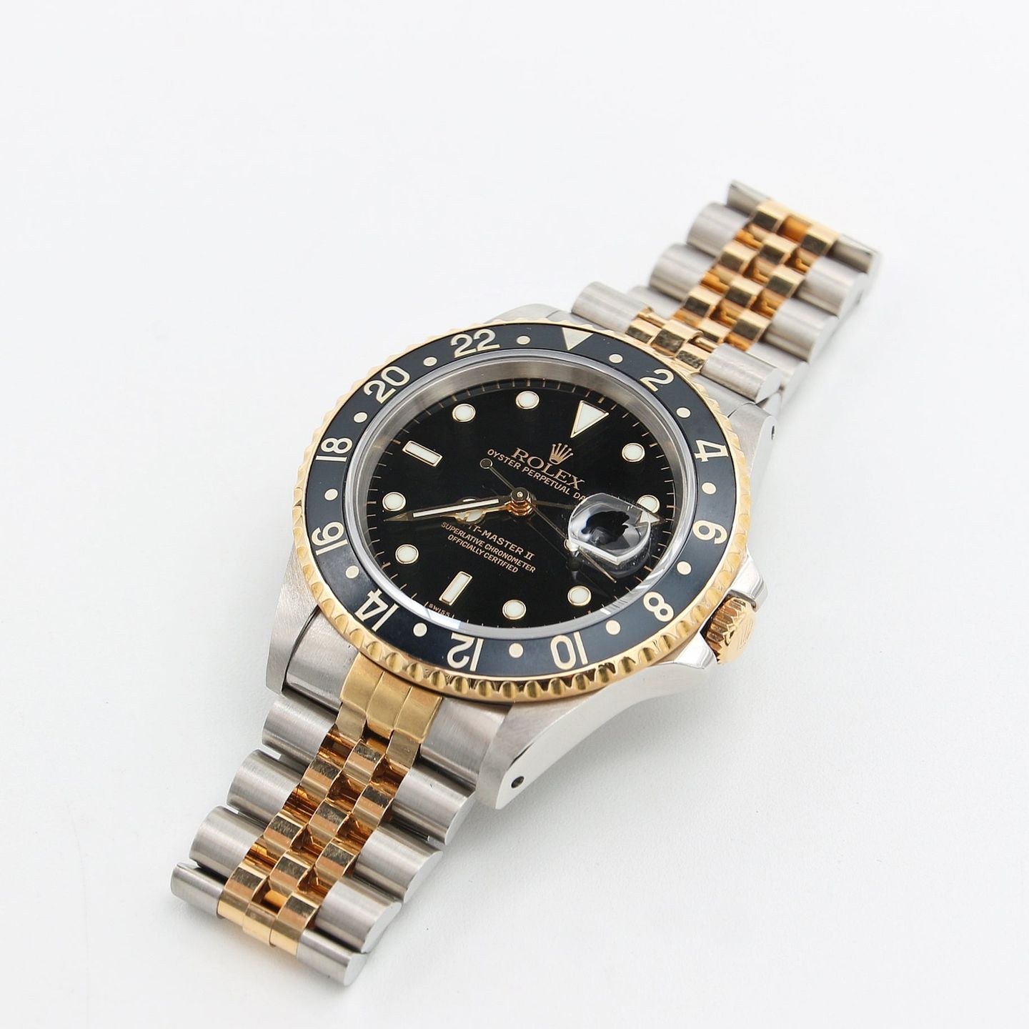 Rolex GMT-Master II 16713 (Onbekend (willekeurig serienummer)) - Zwart wijzerplaat 40mm Goud/Staal (5/8)