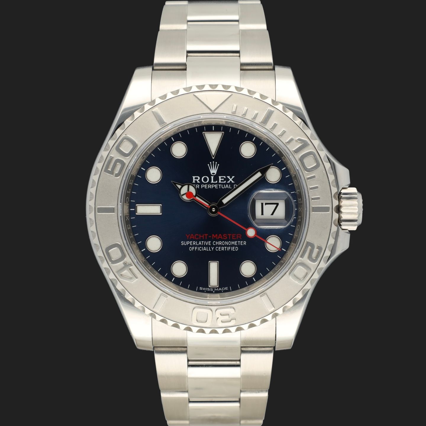 Rolex Yacht-Master 40 116622 (2018) - Blauw wijzerplaat 40mm Staal (3/7)