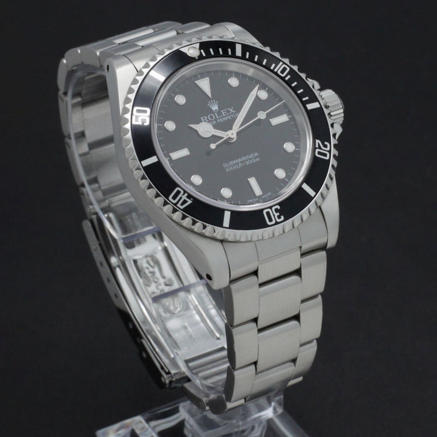 Rolex Submariner No Date 14060M (2002) - Zwart wijzerplaat 40mm Staal (4/7)