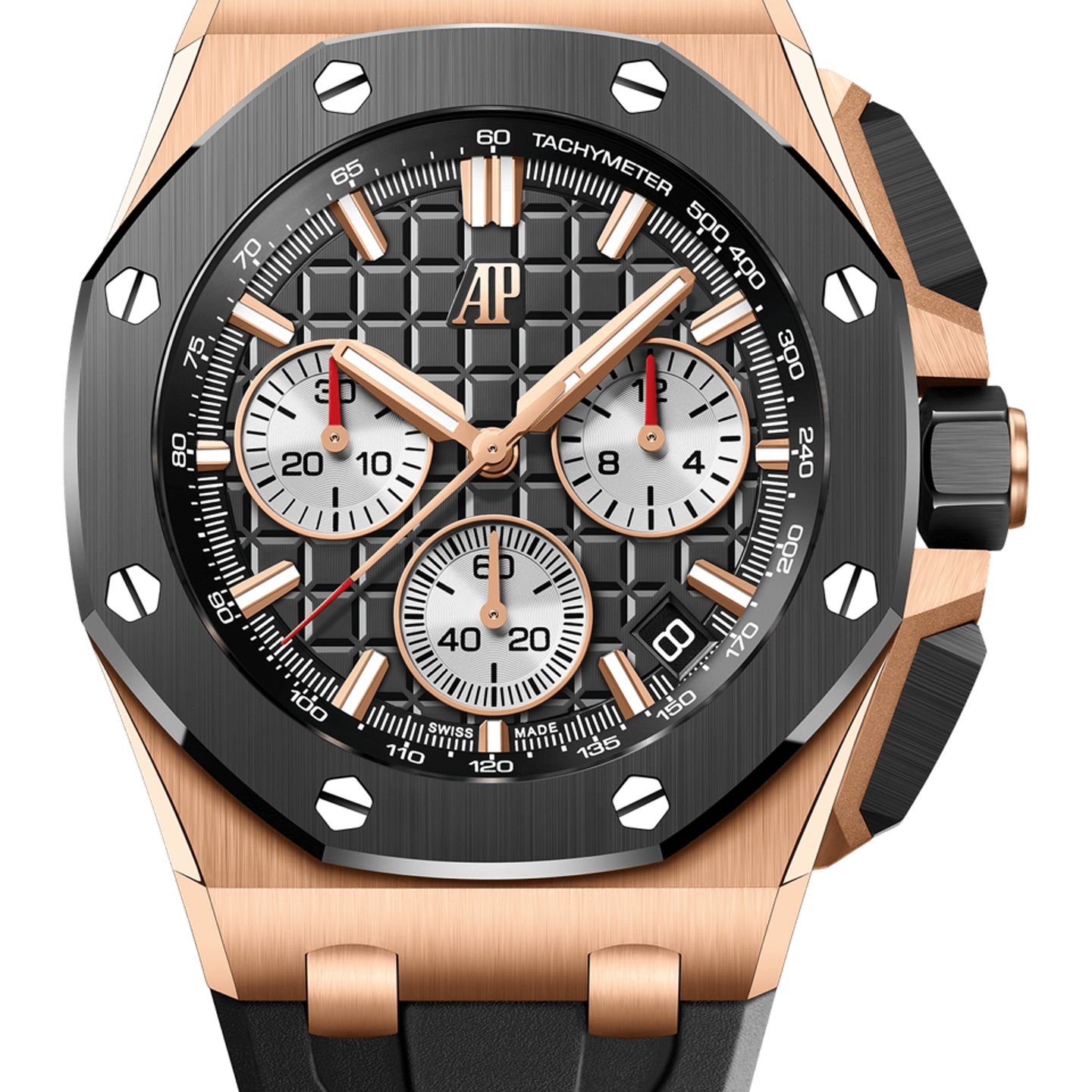 Audemars Piguet Royal Oak Offshore Chronograph 26420RO.OO.A002CA.01 (2025) - Black dial 43 mm Rose Gold case (1/1)