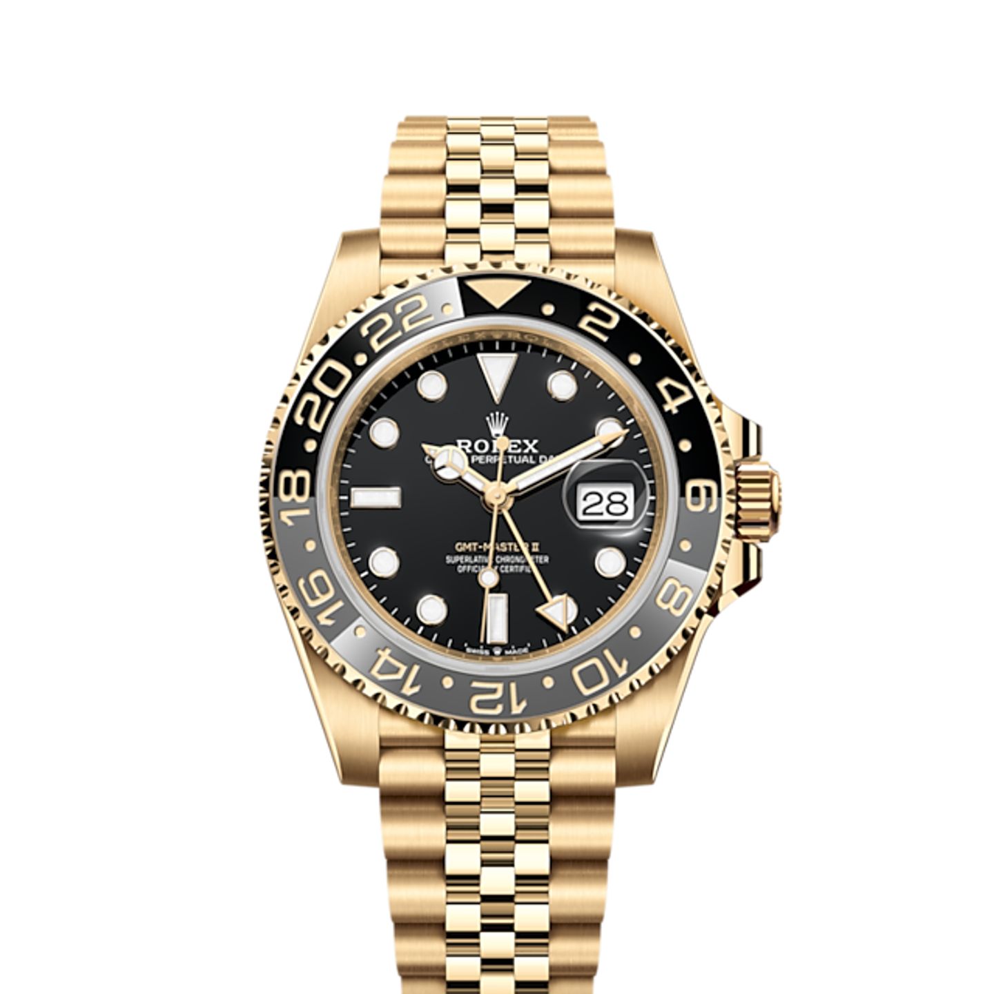 Rolex GMT-Master II 126718GRNR (2025) - Black dial 40 mm Yellow Gold case (1/1)