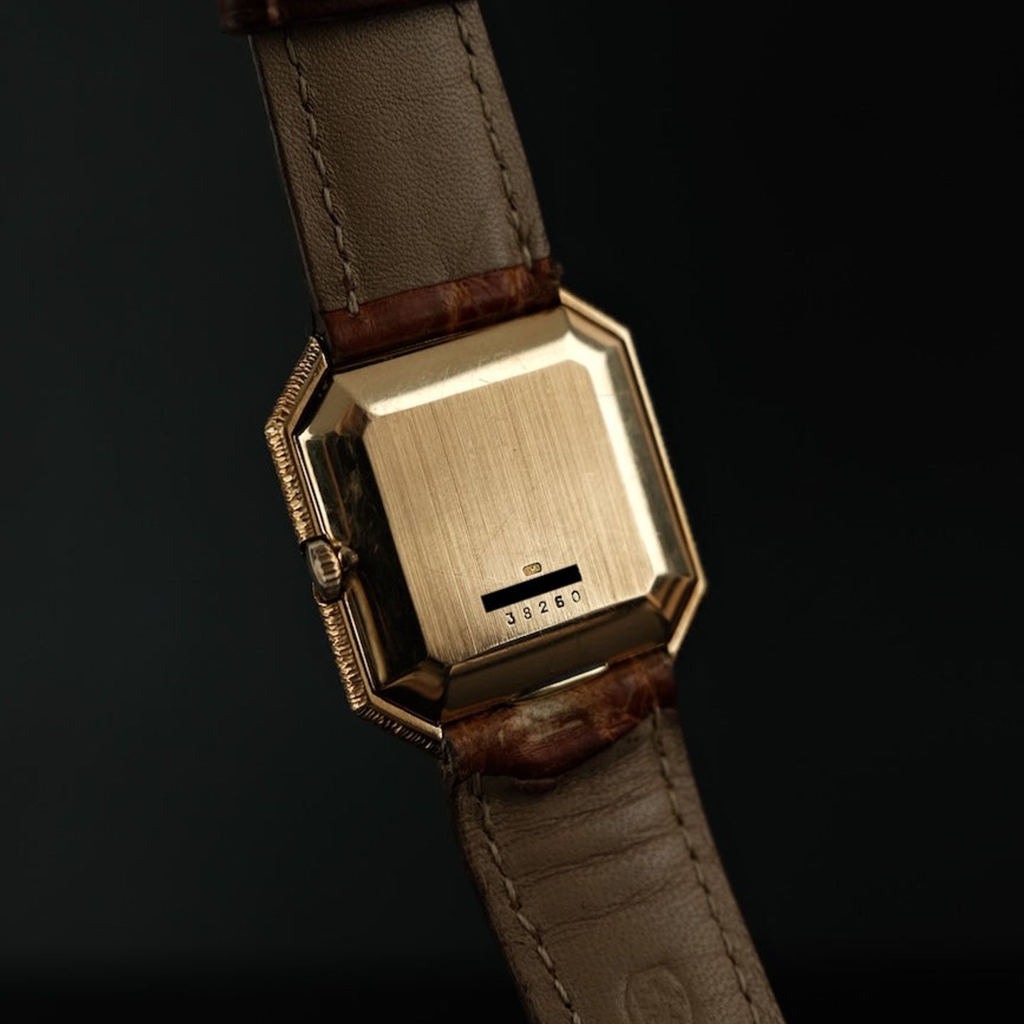 Baume & Mercier Vintage 38260 (Unknown (random serial)) - Brown dial 27 mm Yellow Gold case (5/8)