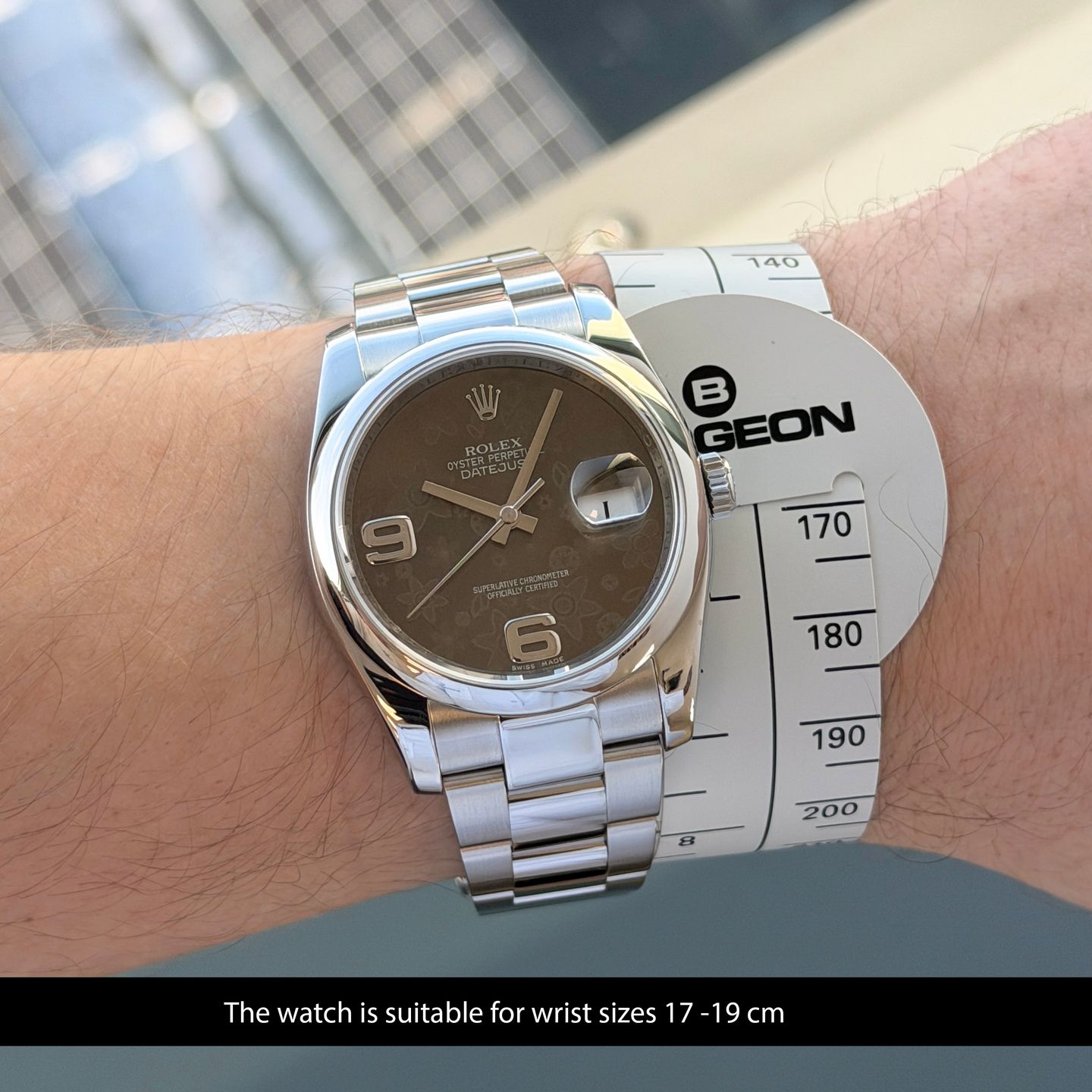 Rolex Datejust 36 116200 (2019) - Brons wijzerplaat 36mm Staal (2/8)